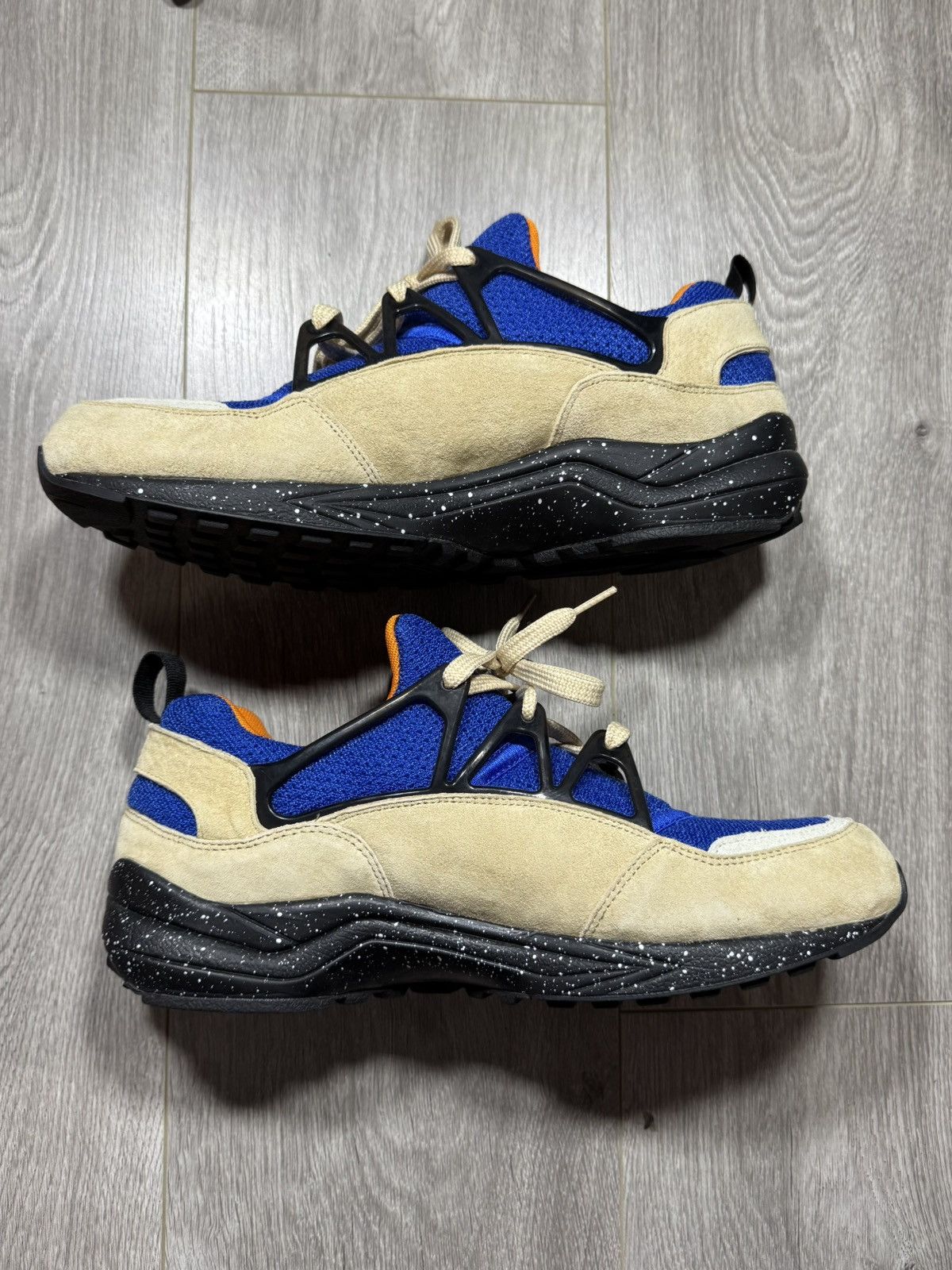 Nike Nike Air Huarache Light Size? Mowabb Blue Black Orange Size US 11 / EU 44 - 4 Thumbnail