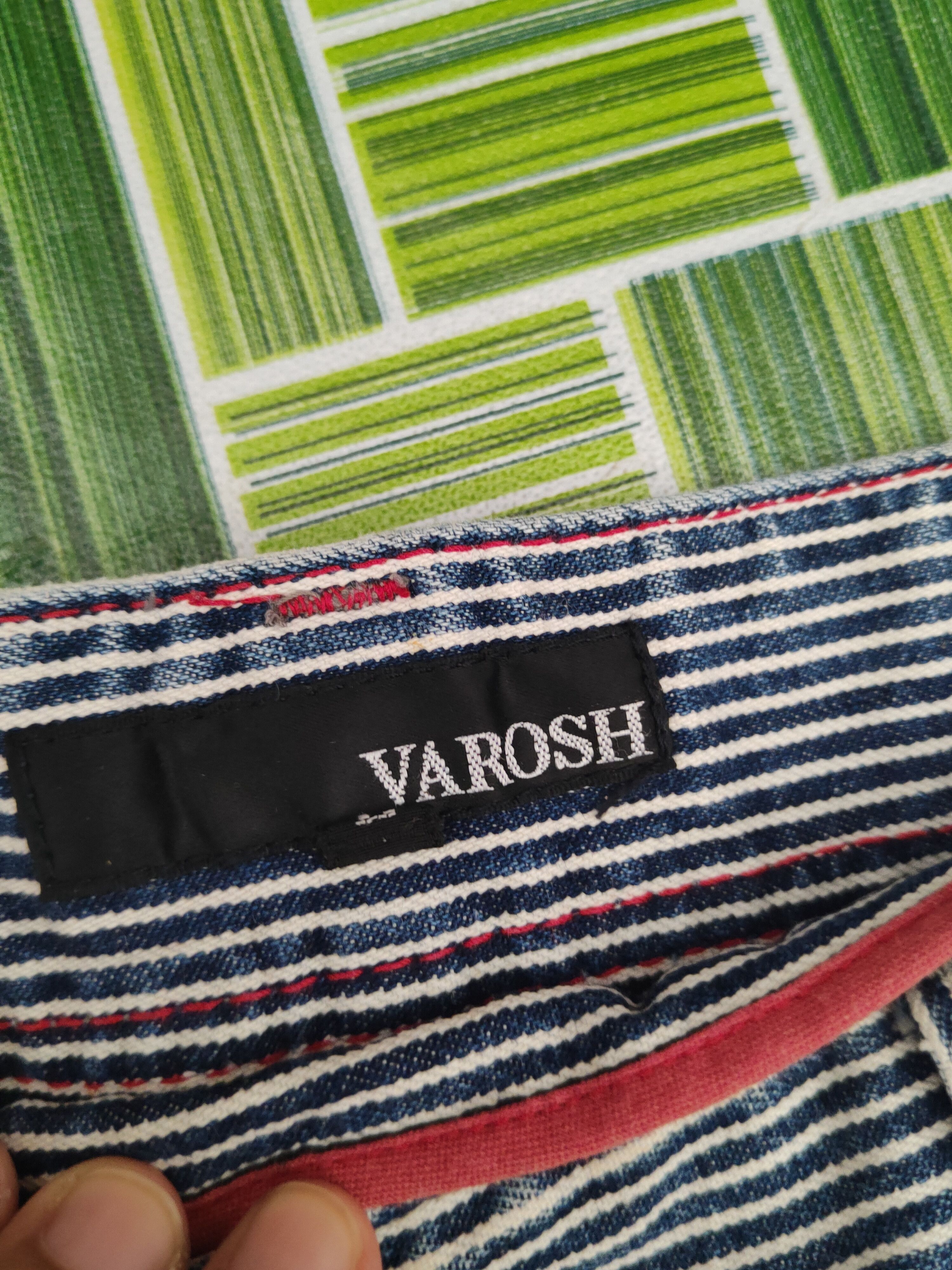 Japanese Brand DL Varosh Blue White Multipocket Cargo Pants #S2904 Size US 33 - 13 Thumbnail