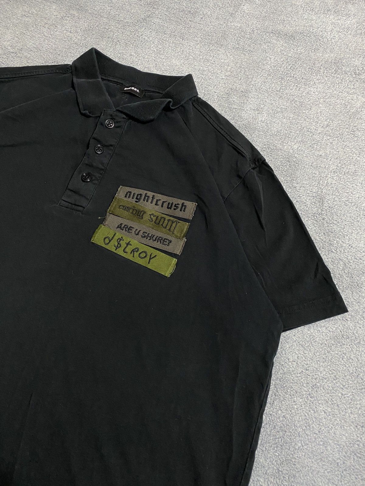 Diesel Distressed Diesel vintage T shirt rugby polo Y2k Size US M / EU 48-50 / 2 - 6 Thumbnail