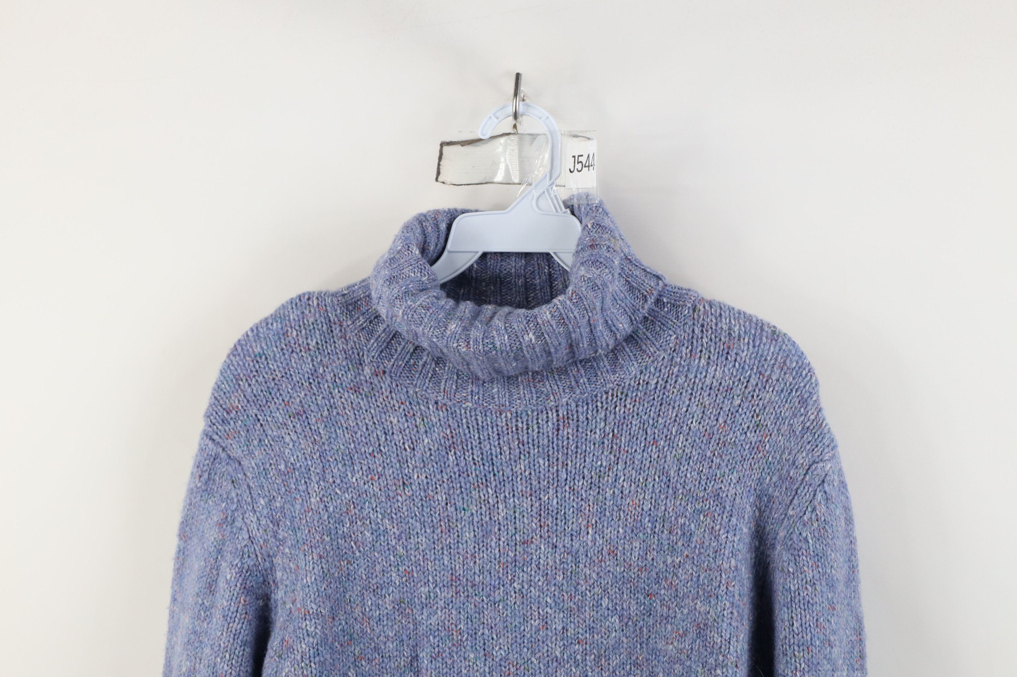 L.L. Bean Vintage LL Bean Fleck Wool Blend Knit Turtleneck Sweater Size M / US 6-8 / IT 42-44 - 2 Thumbnail