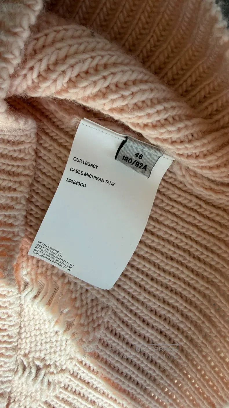 Our Legacy Our Legacy Pink knitted vest Size US S / EU 44-46 / 1 - 4 Thumbnail