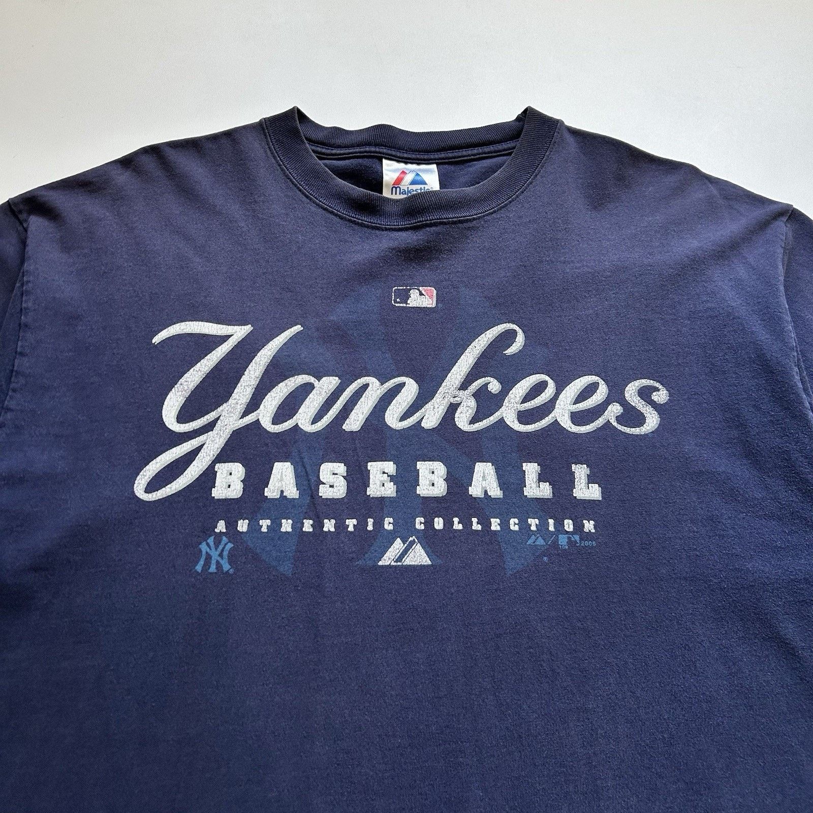 MLB × Majestic × Vintage Vintage New York Yankees MLB T Shirt Large Y2K Majestic Rare Size US L / EU 52-54 / 3 - 2 Thumbnail
