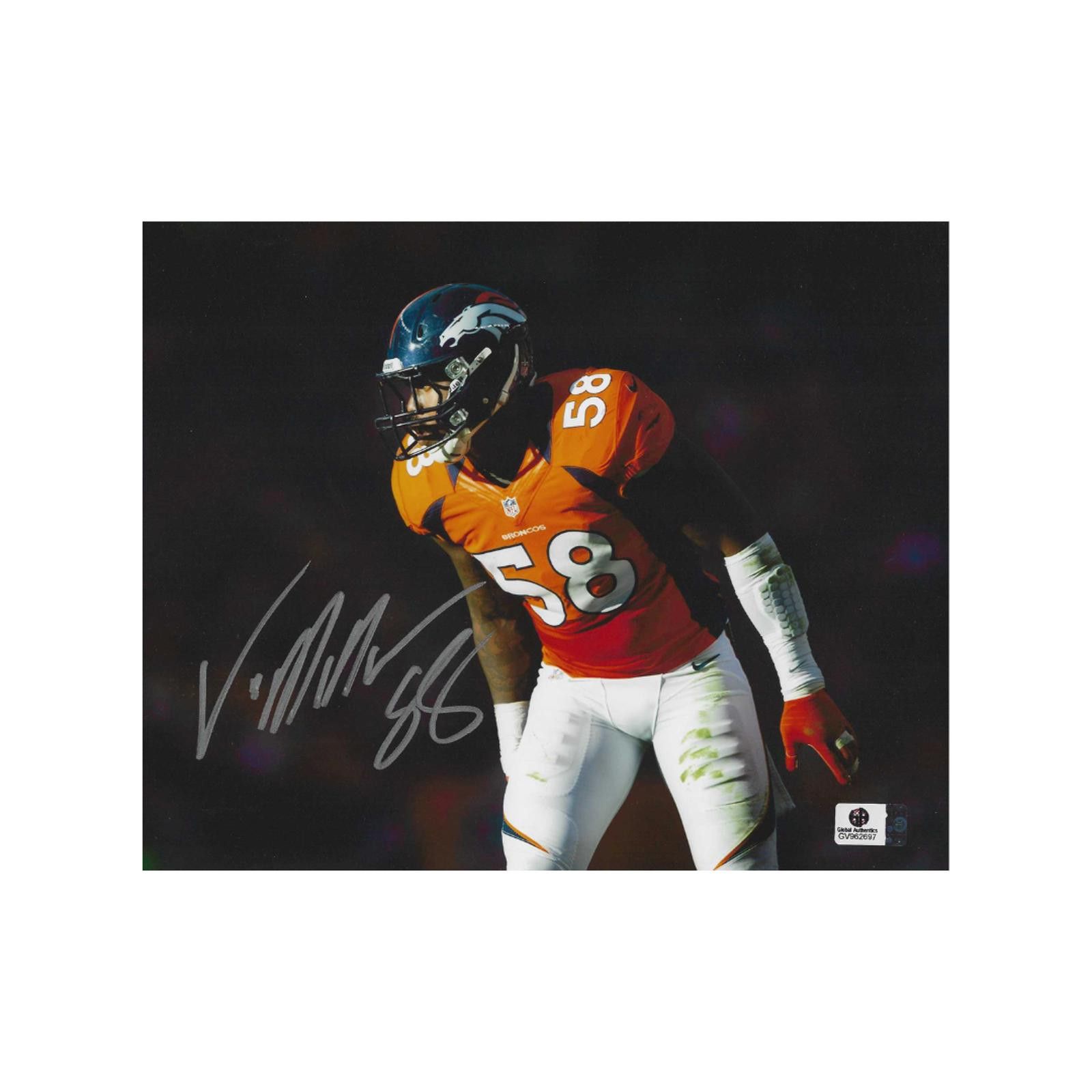 Other Von Miller Broncos Autographed 8x10 Photo coa With Frame Size ONE SIZE - 3 Thumbnail