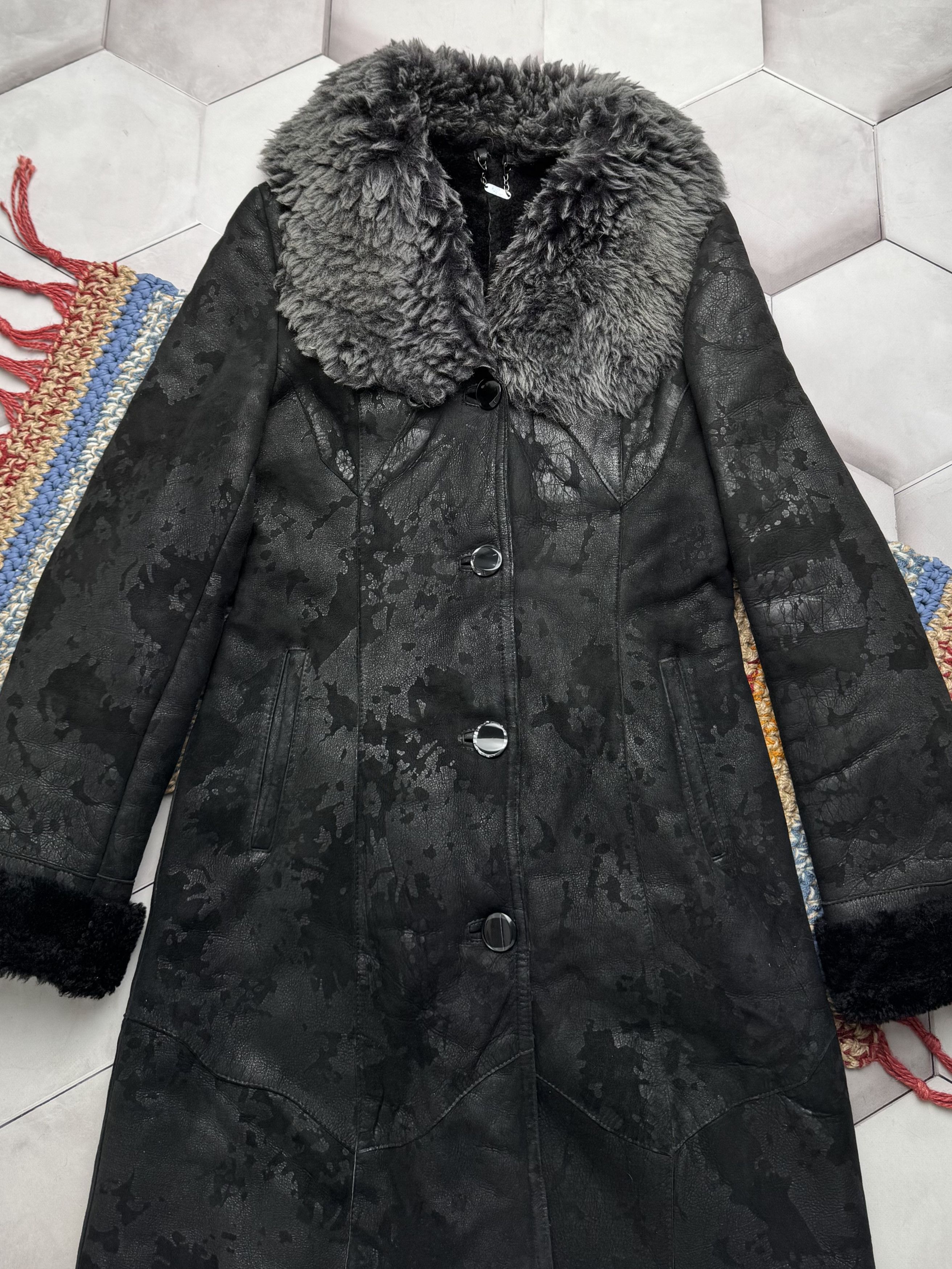Japanese Brand Vintage Real Sheepskin Coat (E4) Size S / US 4 / IT 40 - 2 Thumbnail
