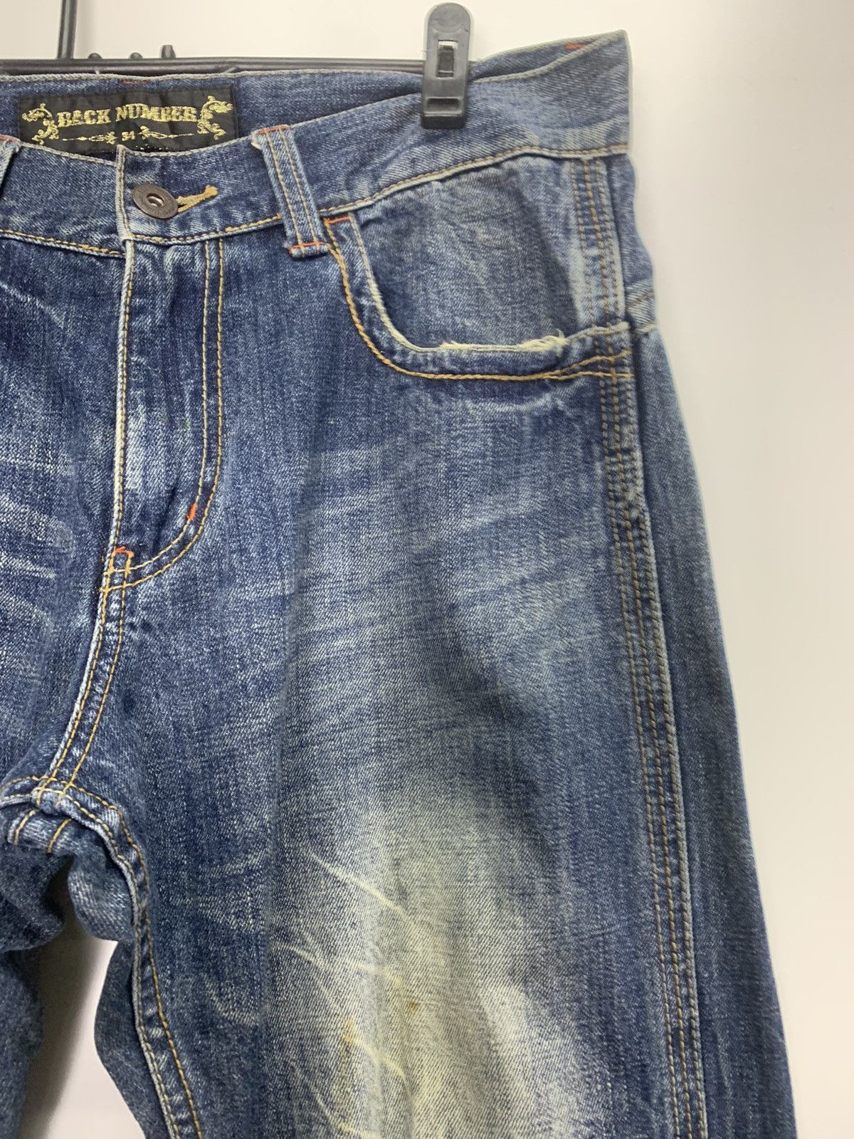 Vintage Back Number Distress Jeans Size US 34 / EU 50 - 5 Thumbnail