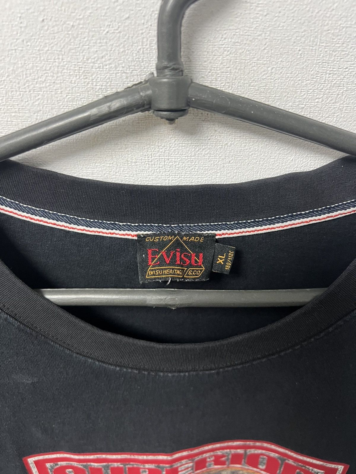 Evisu Vintage Evisu grey tee t-shirt big logo 90s Size US XL / EU 56 / 4 - 5 Thumbnail