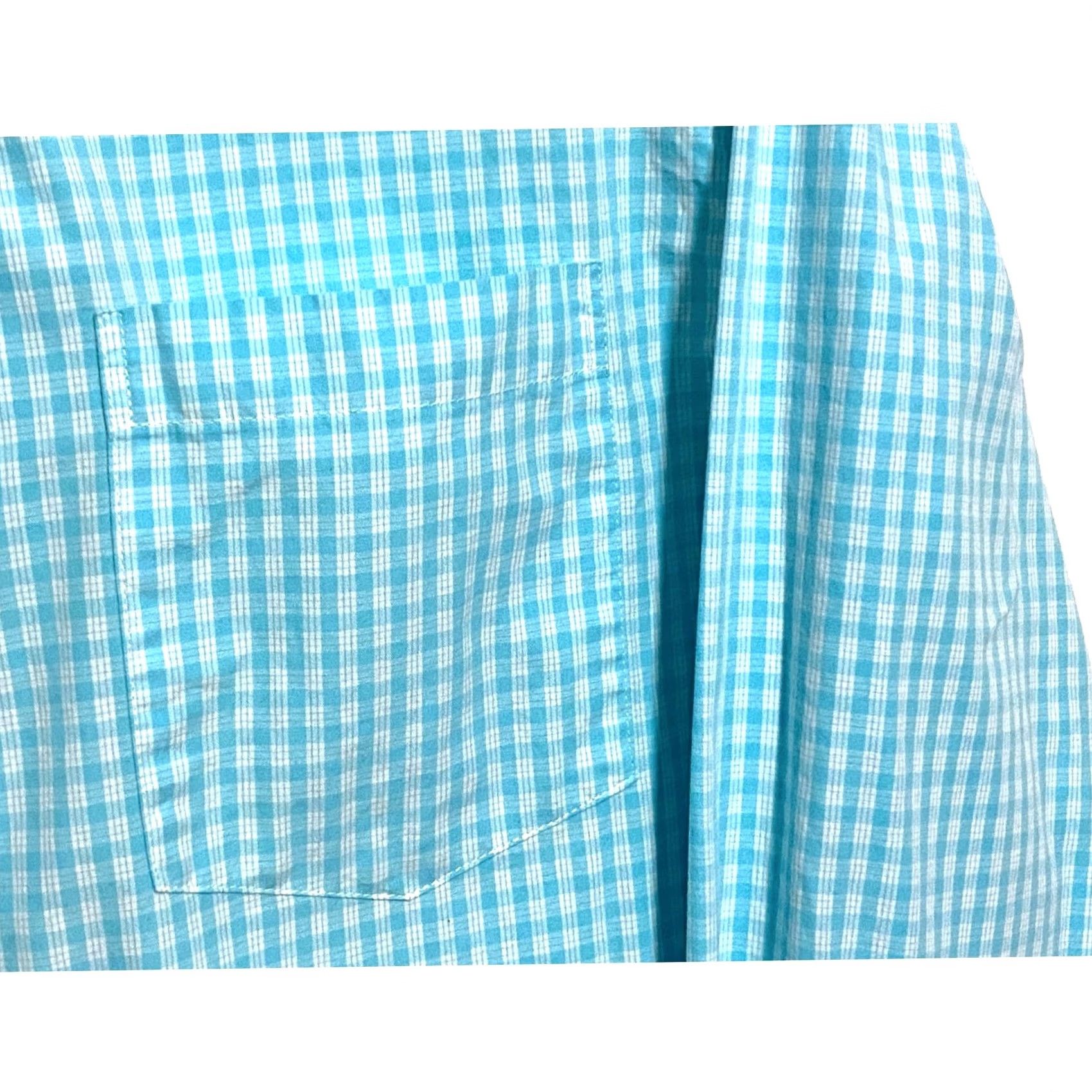 Izod Izod Blue Plaid Button Front Shirt Mens S Summer Coastal Business Casual Office Shirt Size US S / EU 44-46 / 1 - 5 Thumbnail