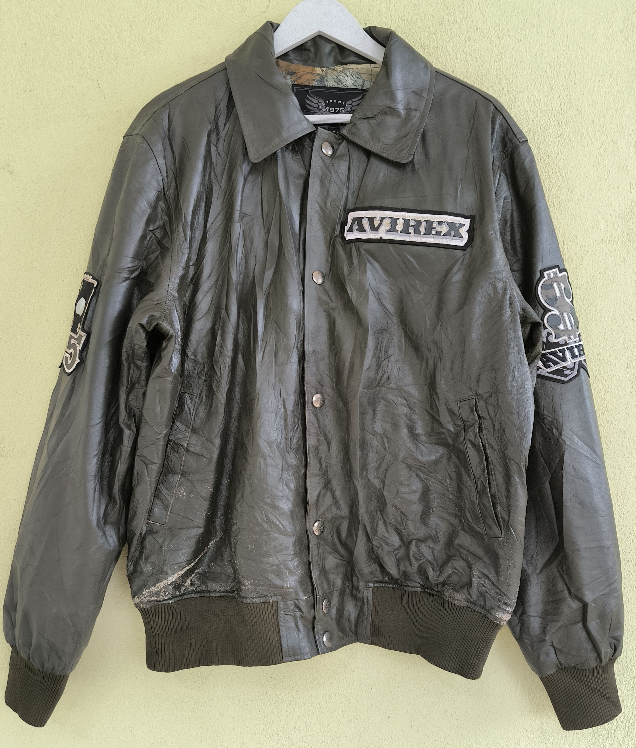 Avirex Vtg AVIREX embroidered US Air Force leather jacket Size US L / EU 52-54 / 3 - 7 Thumbnail