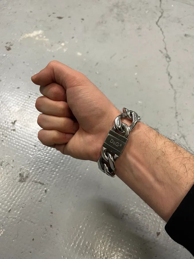 Dolce & Gabbana 2000s Dolce & Gabbana Stainless Steel Bracelet Size ONE SIZE - 4 Thumbnail