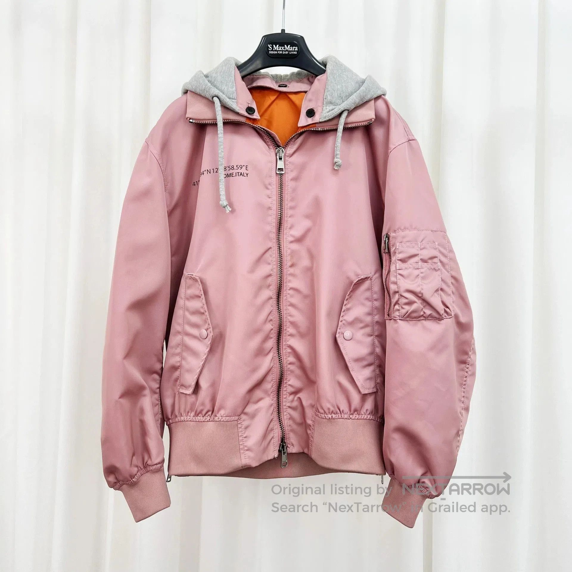 Valentino Valentino Printed Logo Pilot Zip Jacket. Size US L / EU 52-54 / 3 - 1 Thumbnail