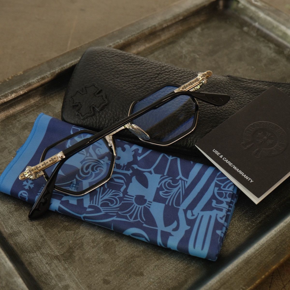 Chrome Hearts Chrome Hearts TATTERS BLACK/SILVER Glasses Size ONE SIZE - 17 Thumbnail