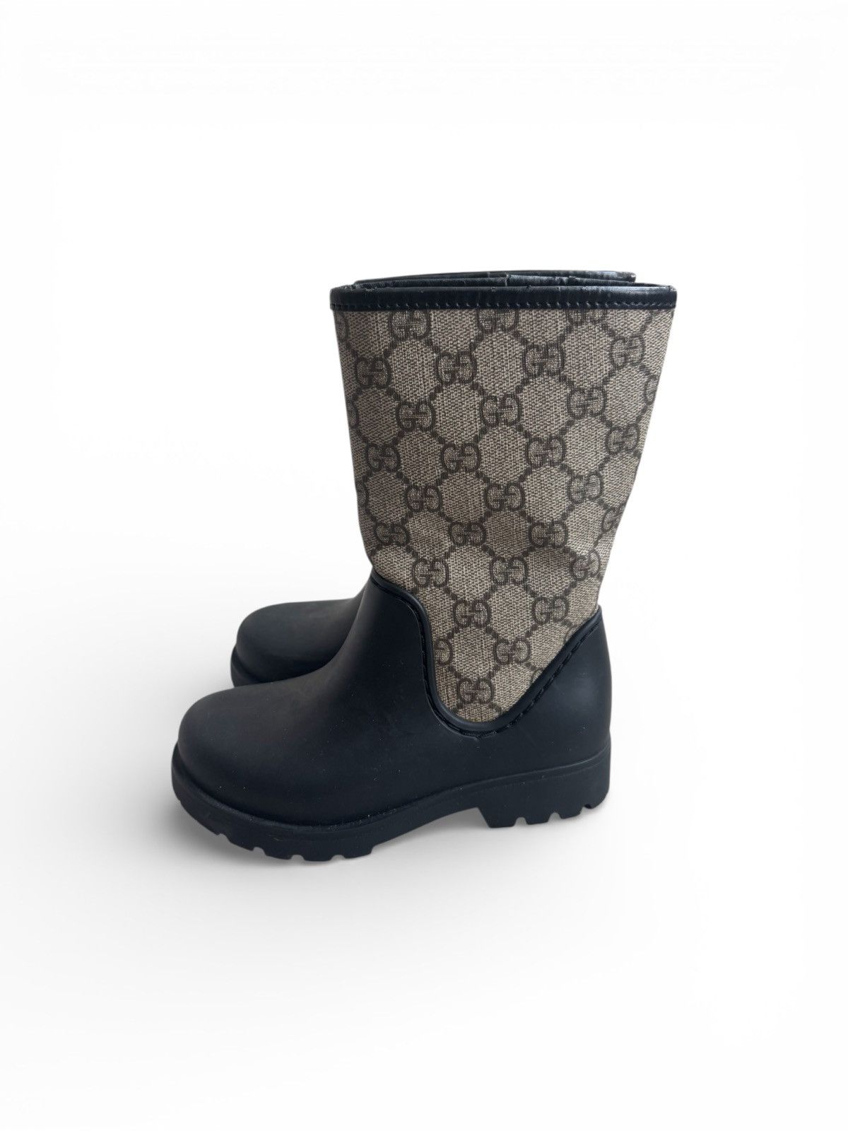 Gucci Gucci 27 size Kids Monogram Rubber Boots Size US 4 / IT 34 - 2 Thumbnail