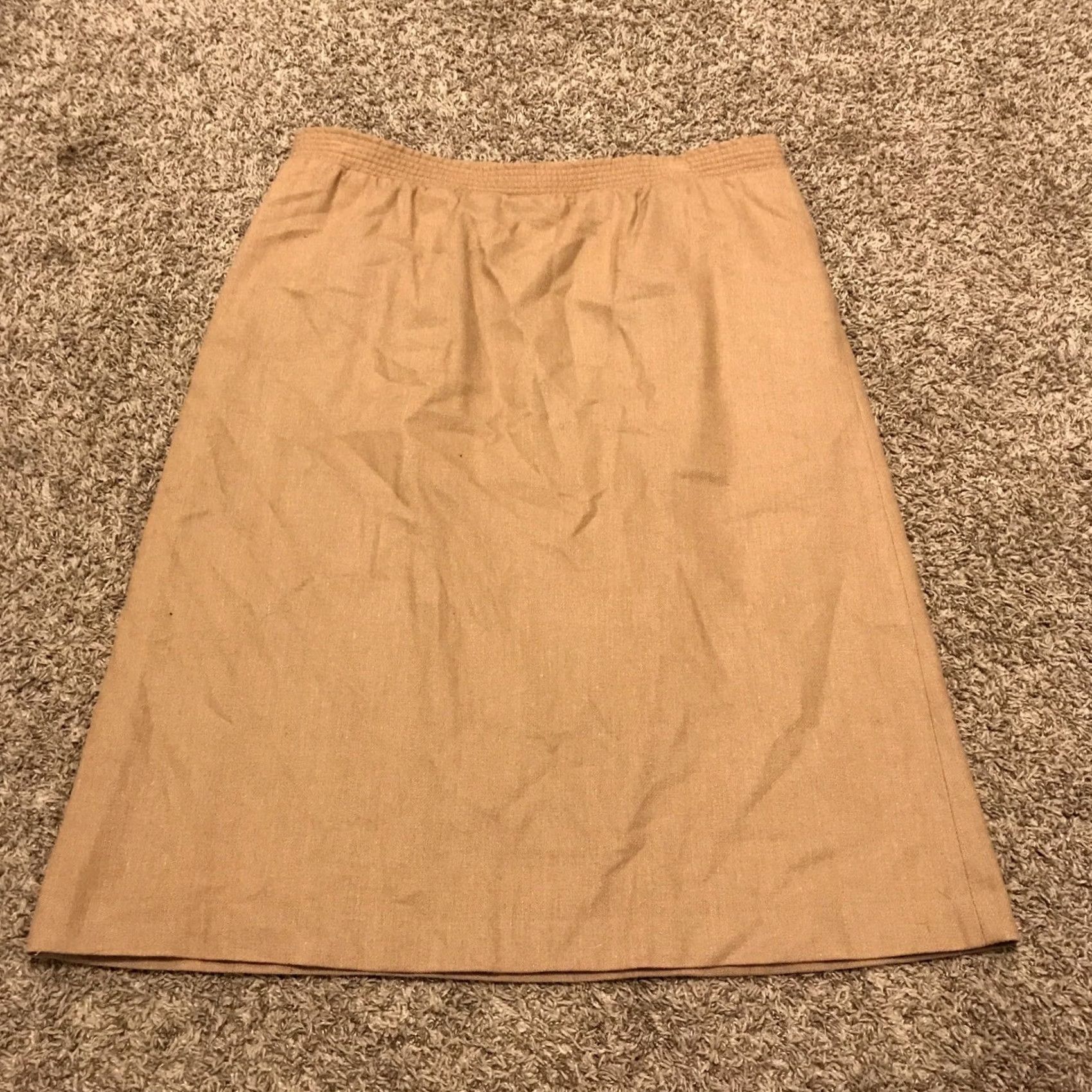Vintage VINTAGE Summit Skirt Womens Midi Pockets Wool-Blend Dark Black Button 38” Waist XL Size A25 Size 40" / US 18 - 4 Thumbnail