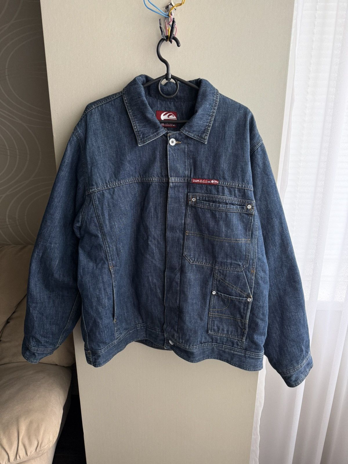 Quiksilver Quiksilver Vintage Y2K Denim Jacket Size Xl Size US XL / EU 56 / 4 - 1 Thumbnail