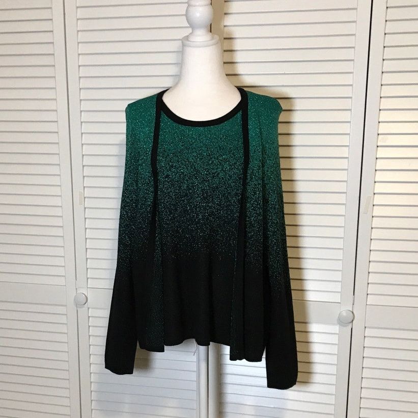 Other Notations Petite Scoop Neck Long Sleeve Sweater PL Size L / US 10 / IT 46 - 1 Thumbnail