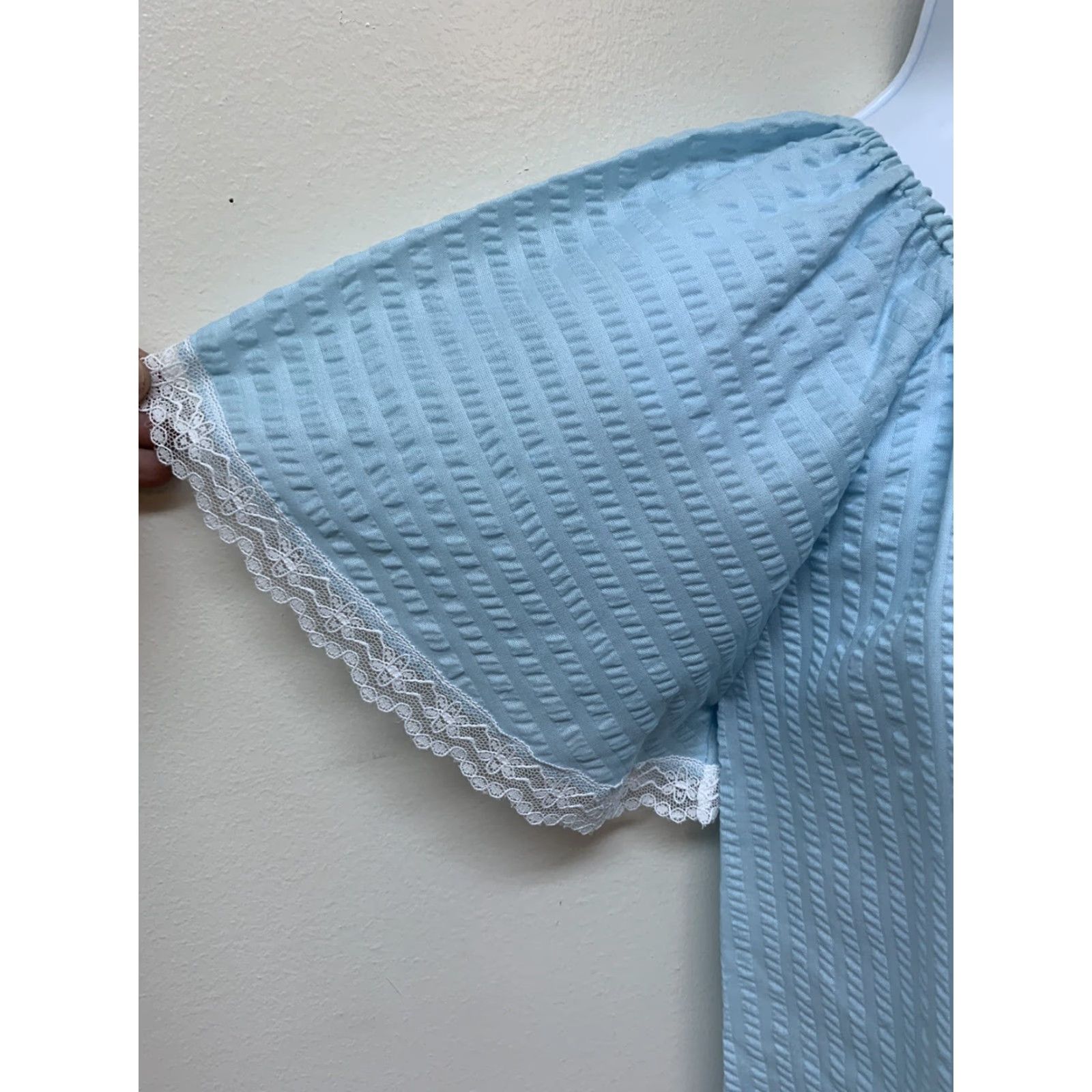 Vintage VINTAGE Najla New York Long Blue Summer Lace Rayon Blend Nightgown S USA NOS Size ONE SIZE - 4 Thumbnail
