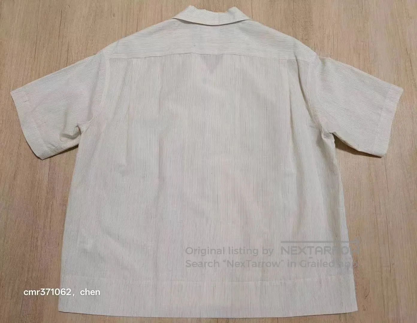 Visvim Beige Short-Sleeve Button-Up Shirt. Size US L / EU 52-54 / 3 - 5 Thumbnail