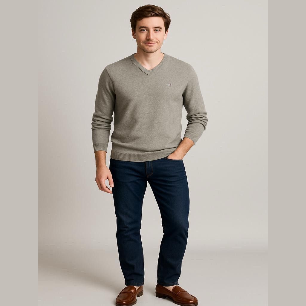 Tommy Hilfiger S Mens Tommy Hilfiger vneck pullover Size US S / EU 44-46 / 1 - 1 Thumbnail