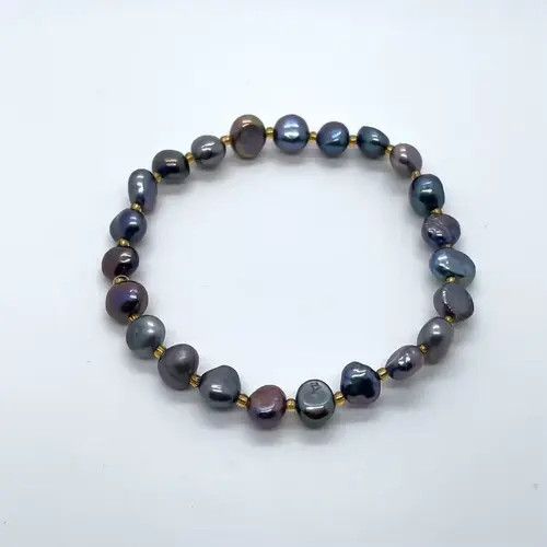 Jewelry Natural freshwater black Pearl bracelet Size ONE SIZE - 4 Thumbnail
