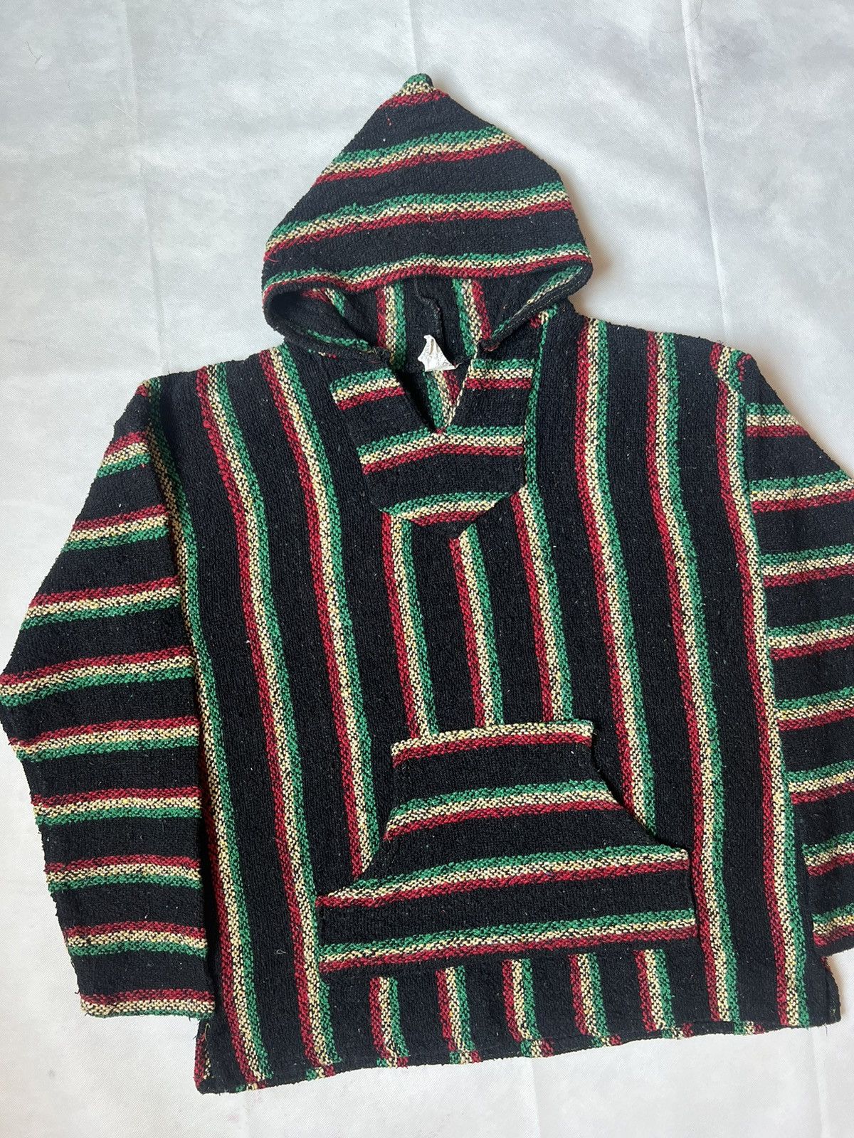 Mexican Threads Rare Sunspecs Rasta Mexican Baja Knit Hoodie Pullover Size US XL / EU 56 / 4 - 2 Thumbnail