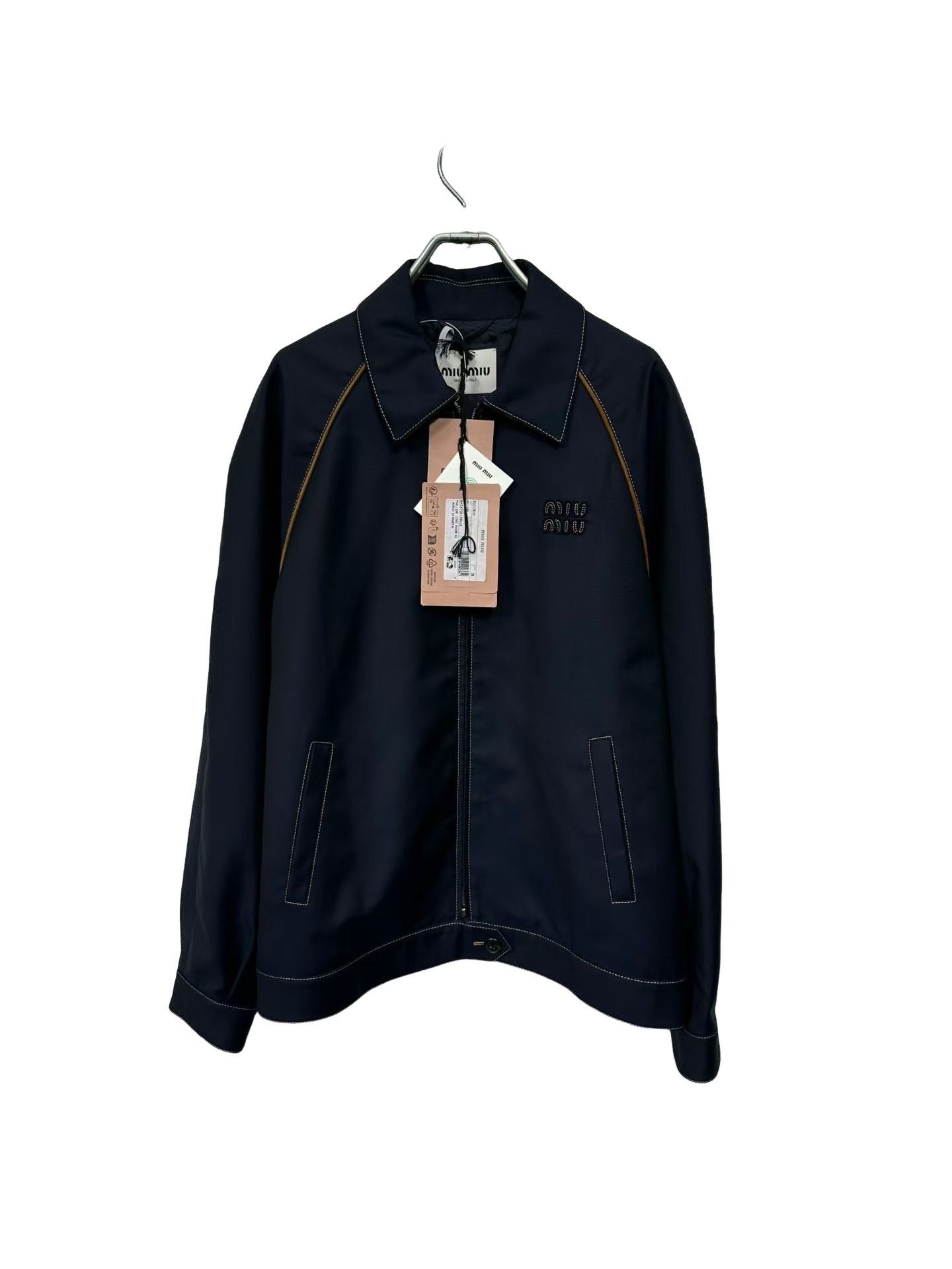Miu Miu Miu Miu Embroidered Logo Blouson Jacket 38 Size XS / US 0-2 / IT 36-38 - 1 Thumbnail