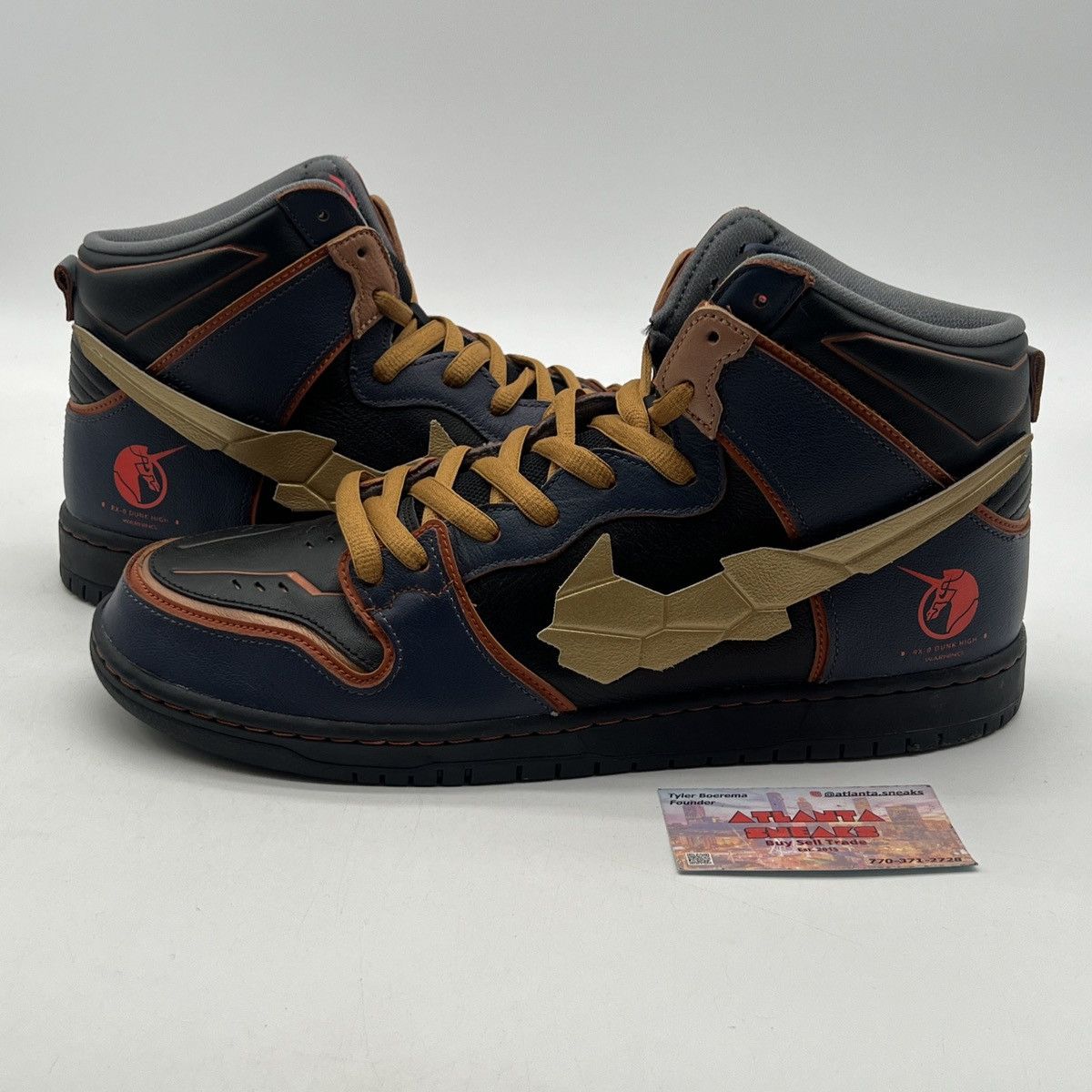 Nike Gundam x nike dunk high sb project unicorn banshee norn Size US 13 / EU 46 - 1 Thumbnail