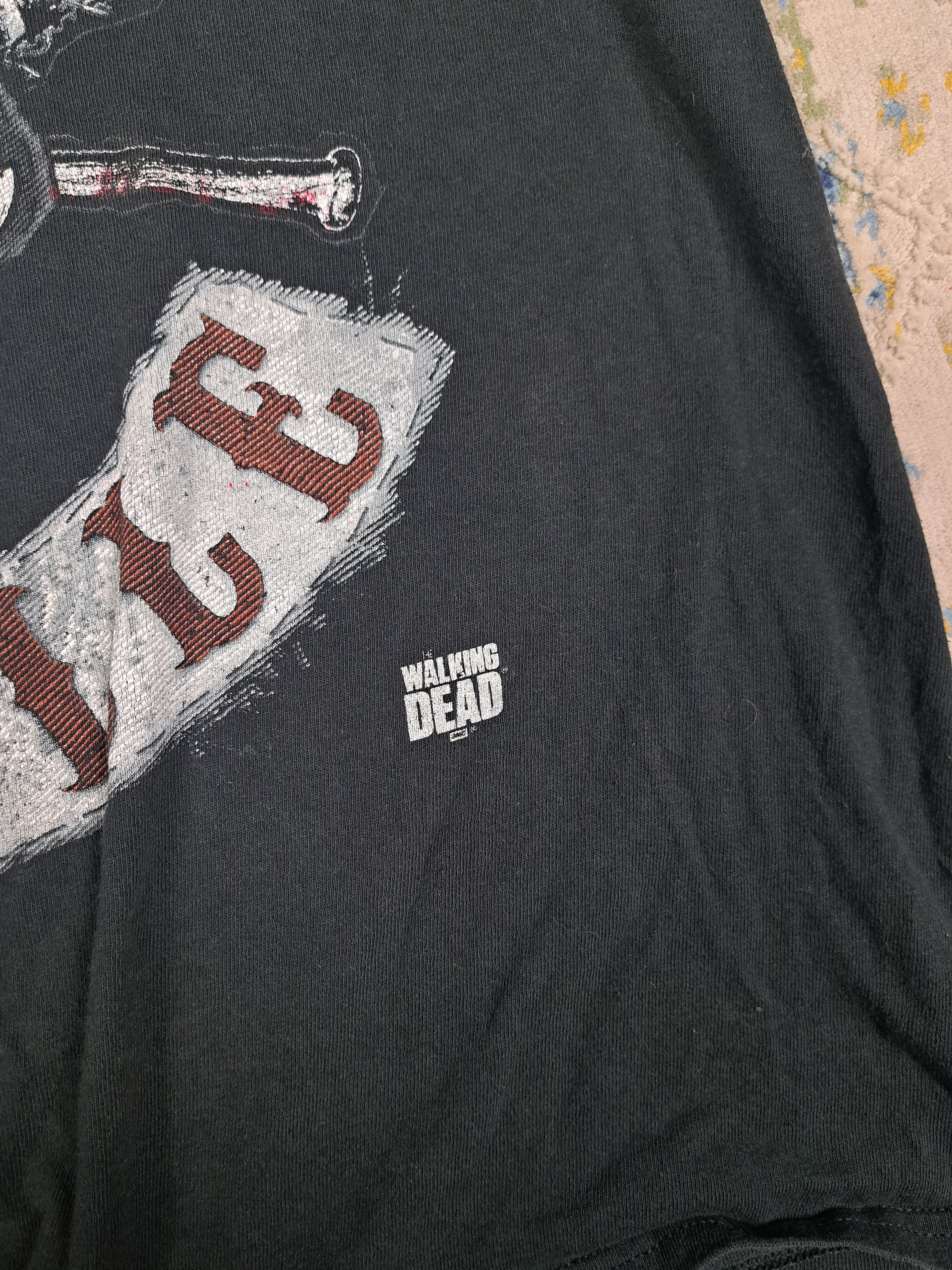 Vintage The Walking Dead Negan Lucille y2k Skull Tee Death TV Series Size US L / EU 52-54 / 3 - 4 Thumbnail