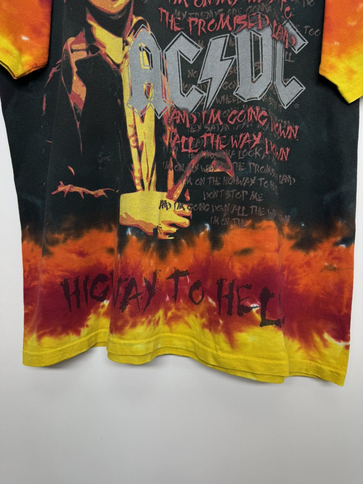 AC/DC Vintage Y2k 2006 Liquid Blue AC/DC All Over Print T-Shirt Size US L / EU 52-54 / 3 - 7 Thumbnail