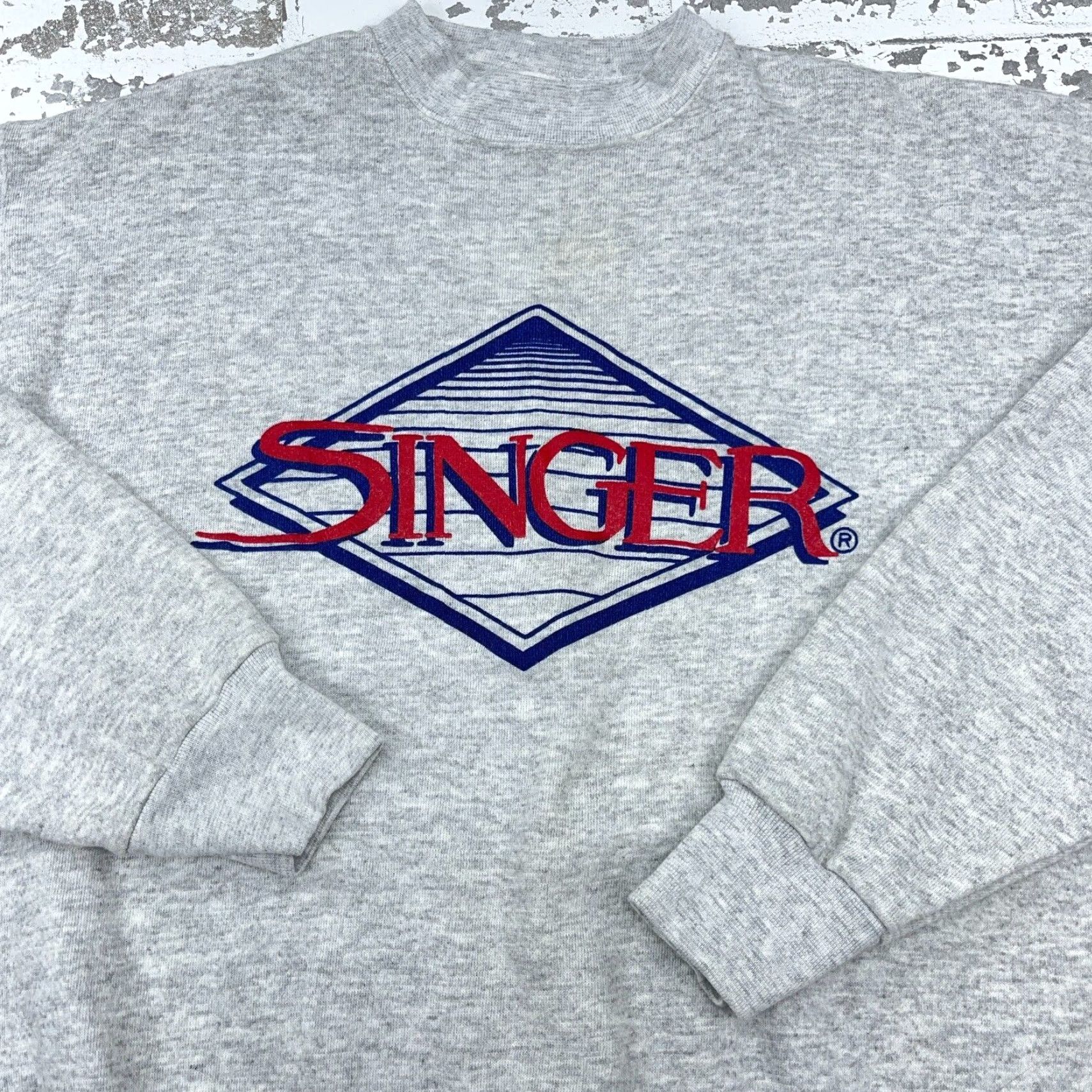 Tultex VINTAGE Tultex Sweatshirt Men XL Gray Crewneck Pullover Graphic Print Embroidered Logo 80s 90s Classic Hipster Retro American Animals Size US XL / EU 56 / 4 - 2 Thumbnail