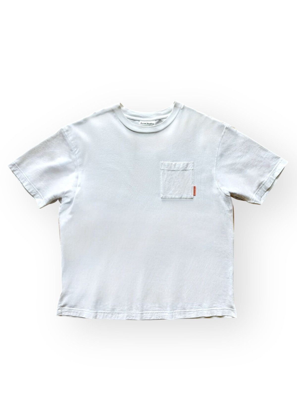 Acne Studios Acne Boxy Cropped White Tee Size US S / EU 44-46 / 1 - 2 Thumbnail