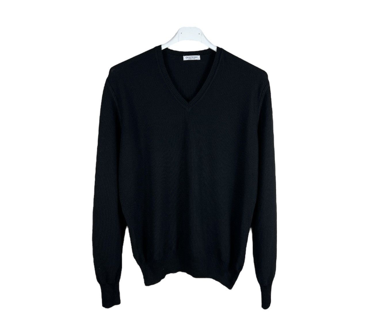 Gran Sasso Gran Sasso virgin wool casual v-neck knit sweater old money Size US L / EU 52-54 / 3 - 1 Thumbnail