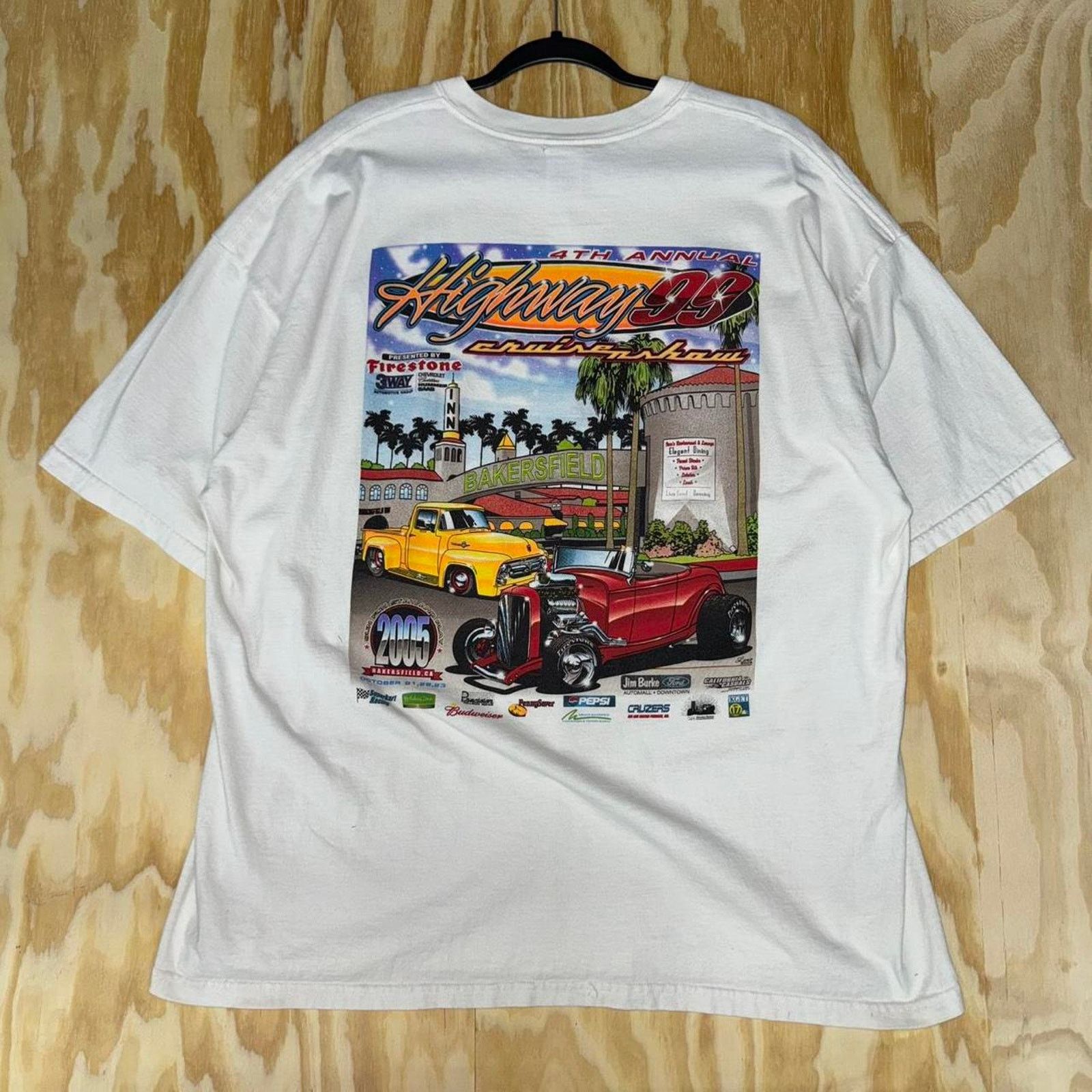 Vintage Vintage y2k highway 99 cruising show hot rod 2000s t-shirt Size US XXL / EU 58 / 5 - 1 Thumbnail