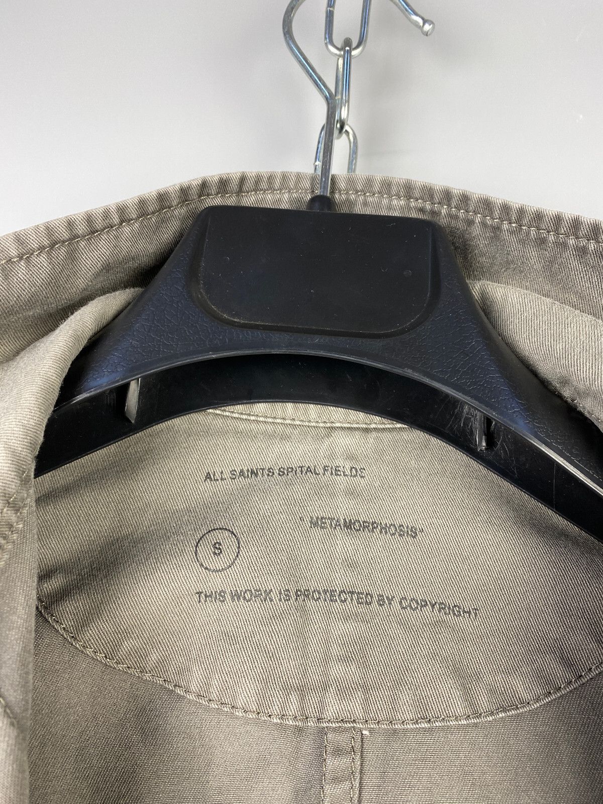 Allsaints All Saints Mens Garment Dyed Mason Overshirt Jacket Size US M / EU 48-50 / 2 - 11 Thumbnail