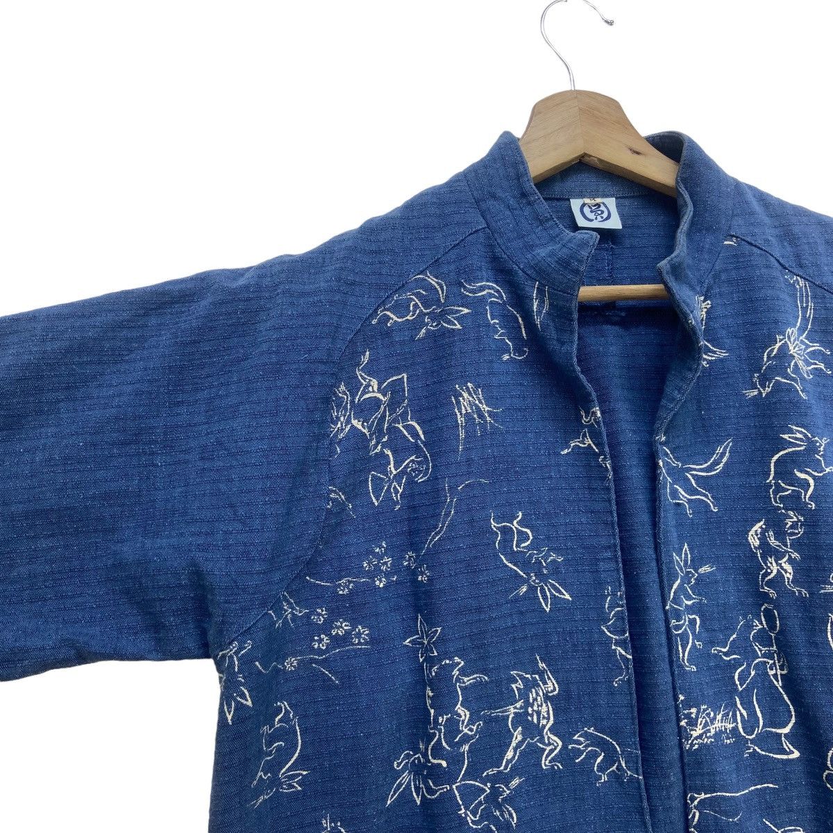 Japanese Brand Japanese Traditional Sashiko Kendo Kurama Print Buttonlesss Size US S / EU 44-46 / 1 - 9 Thumbnail