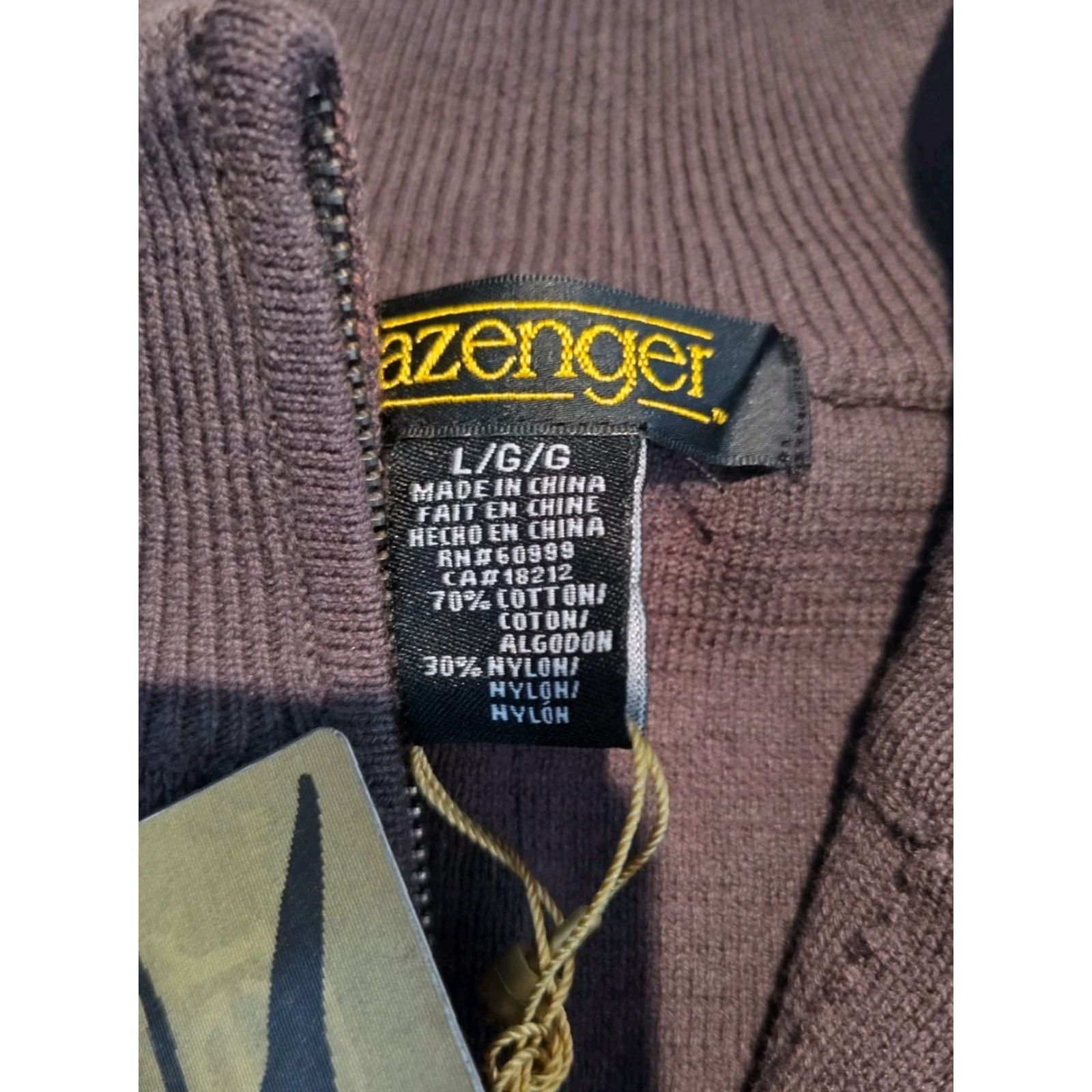 Vintage VINTAGE Slazenger Men's Golf Sweater Pullover Half Zip Casual Dressy L Brown Cotton Nylon Size US L / EU 52-54 / 3 - 6 Thumbnail
