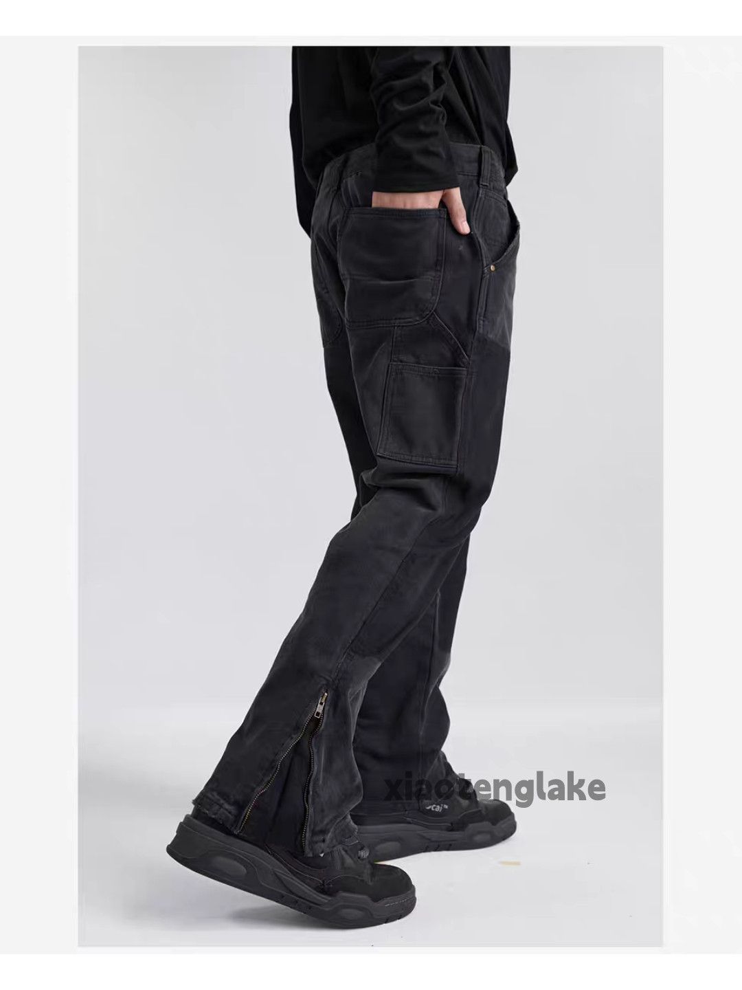 Designer × Jean × Vintage Utility military outdoor tactical cargo carpenter pants Size US 34 / EU 50 - 5 Thumbnail