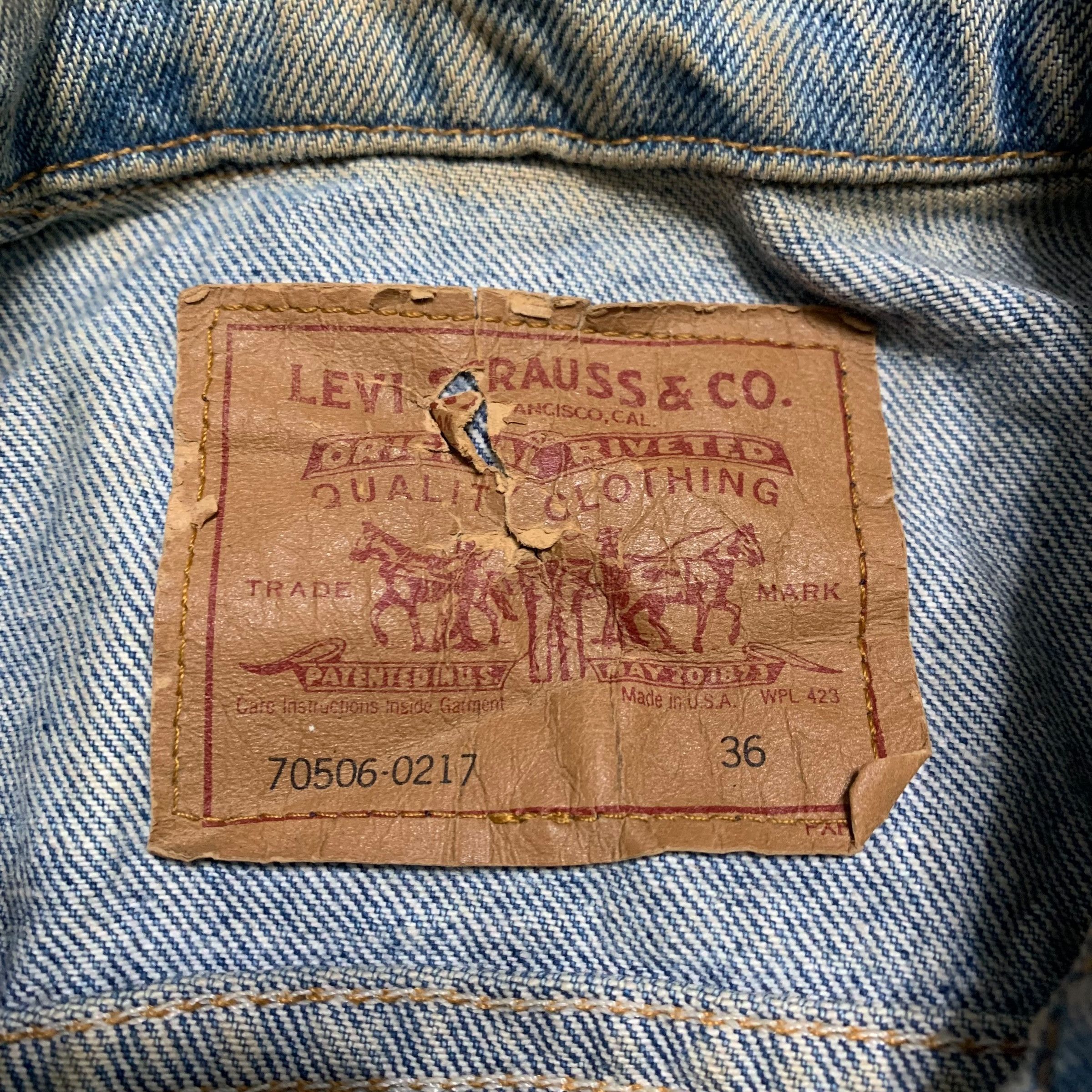 Levi's Vintage 90s Levis 70506 Denim Jacket Size US S / EU 44-46 / 1 - 9 Thumbnail