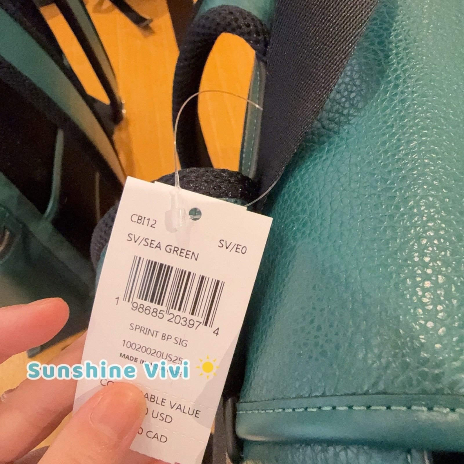Coach NWT Coach MEN Sprint Backpack Colorblock CBI12 Sea Green Size ONE SIZE - 5 Thumbnail