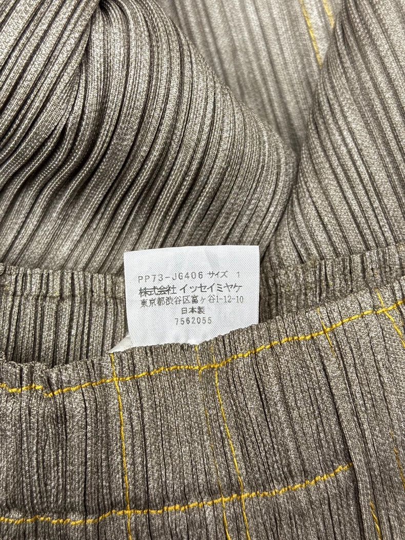 Issey Miyake Issey Miyake size:1 Yellow-gray denim pleated skirt Size 42" / US 20 - 4 Thumbnail