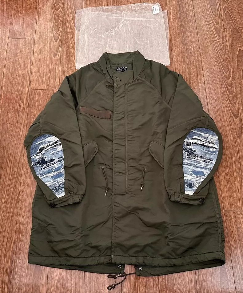 Visvim Fishtail Parka in Olive Green Color