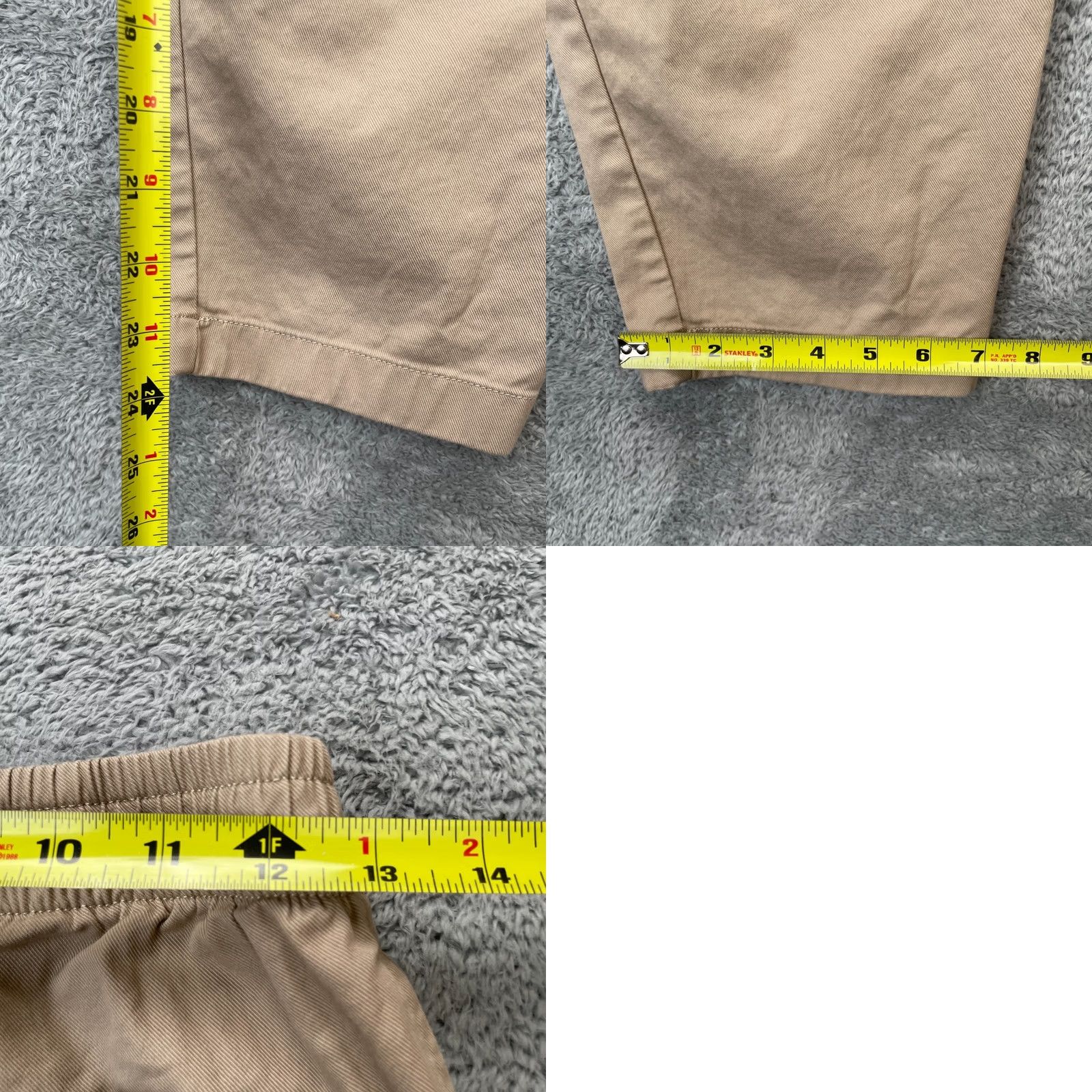 Uniqlo Uniqlo Pants Womens Small Beige Stretch Easy Ankle Cotton Tapered Leg Drawstring Size 26" / US 2 / IT 38 - 8 Thumbnail