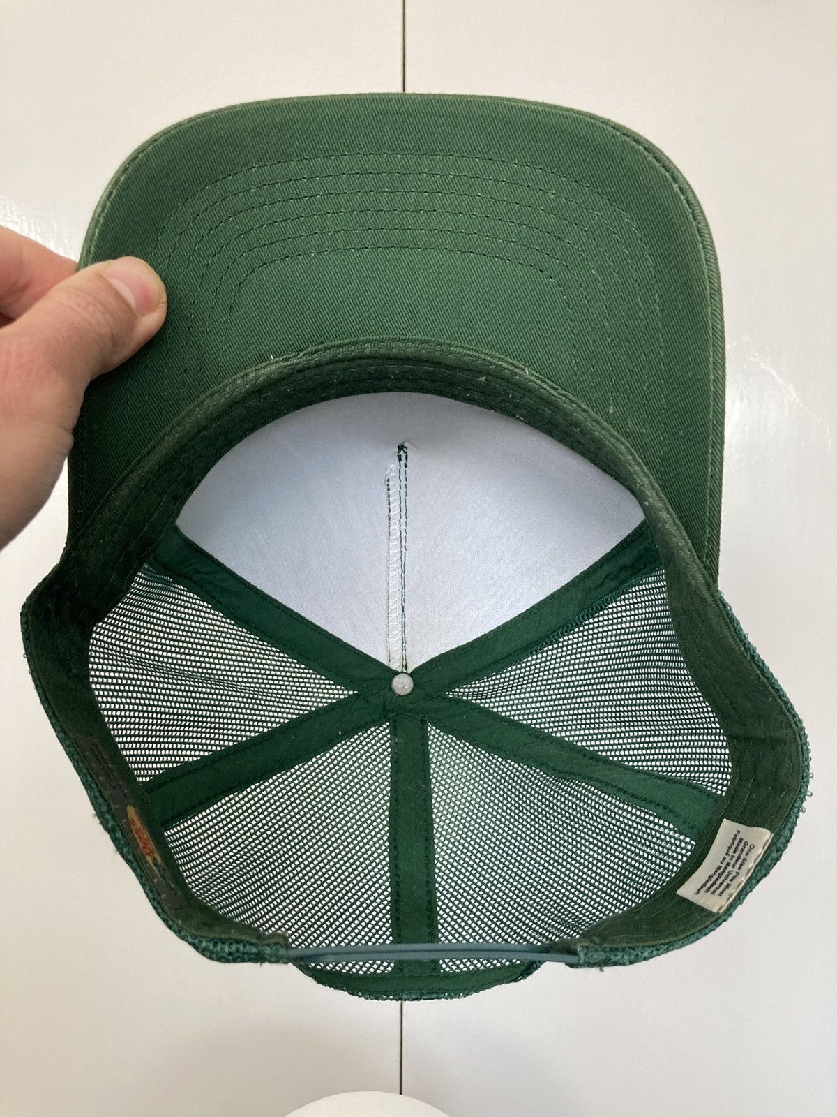 Bass Pro Shops × Vintage BASS PRO SHOPS SNAPBACK HAT CAP TRUCKER MESH GREEN FISHING Size ONE SIZE - 12 Thumbnail