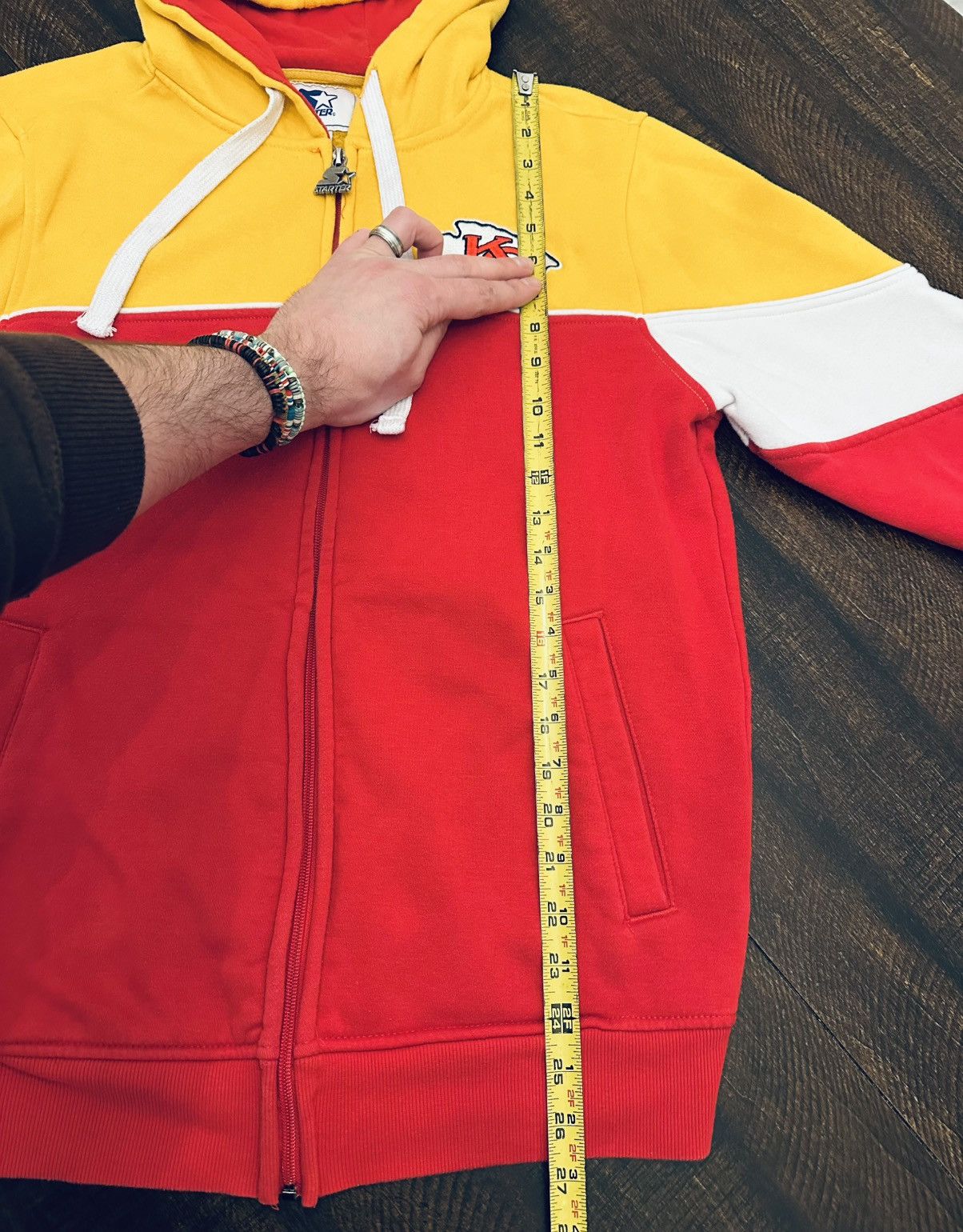 Starter VTG Kansas City Chiefs Starter Hoodie Full Zip-Med Size US M / EU 48-50 / 2 - 10 Thumbnail