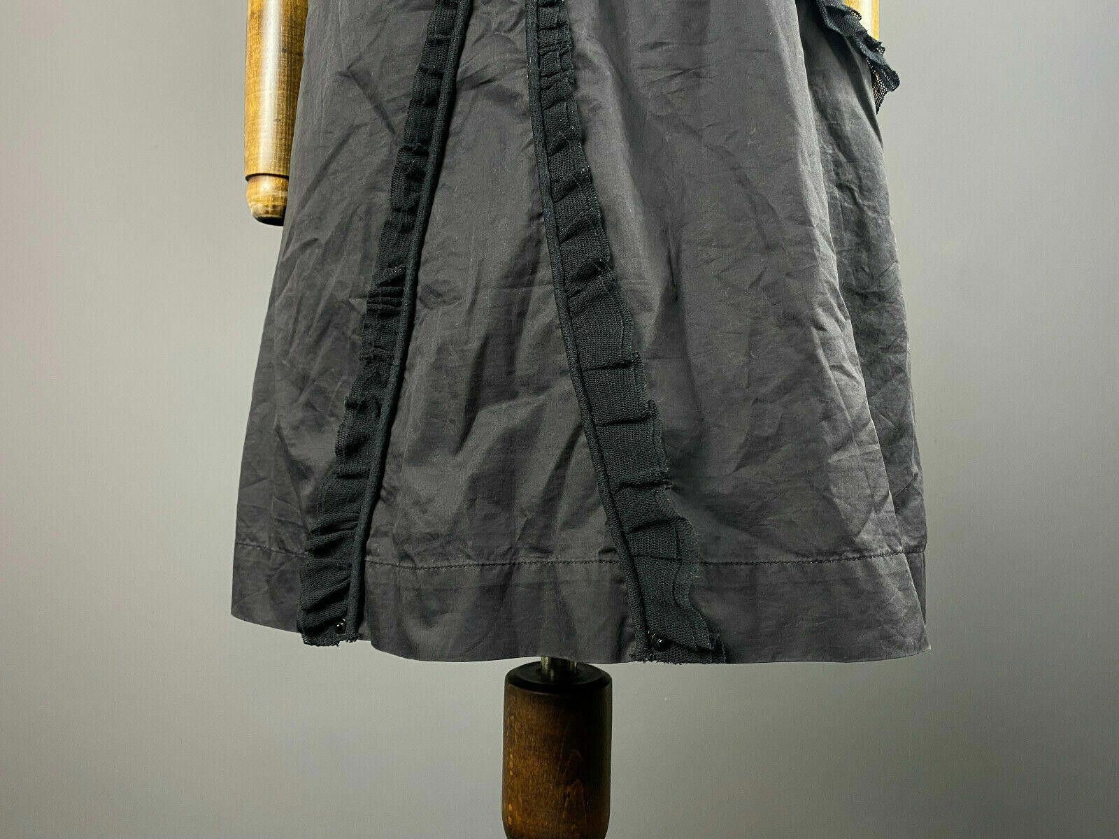 Designer Ladies Cop Copine Black Cotton Numero De Dress Robe Size 42 Size M / US 6-8 / IT 42-44 - 3 Thumbnail