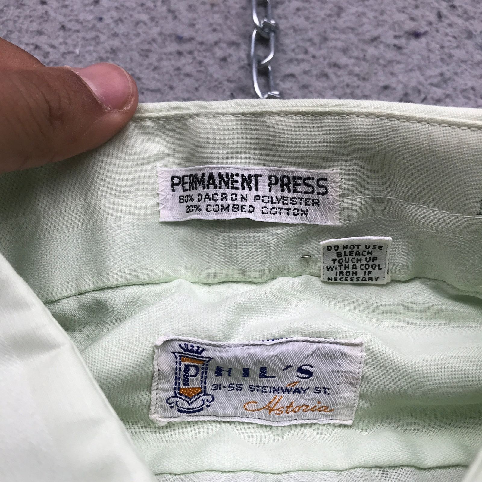 Other Vintage Permanent Press Button Up Shirt Mens Large L Green Size US L / EU 52-54 / 3 - 3 Thumbnail