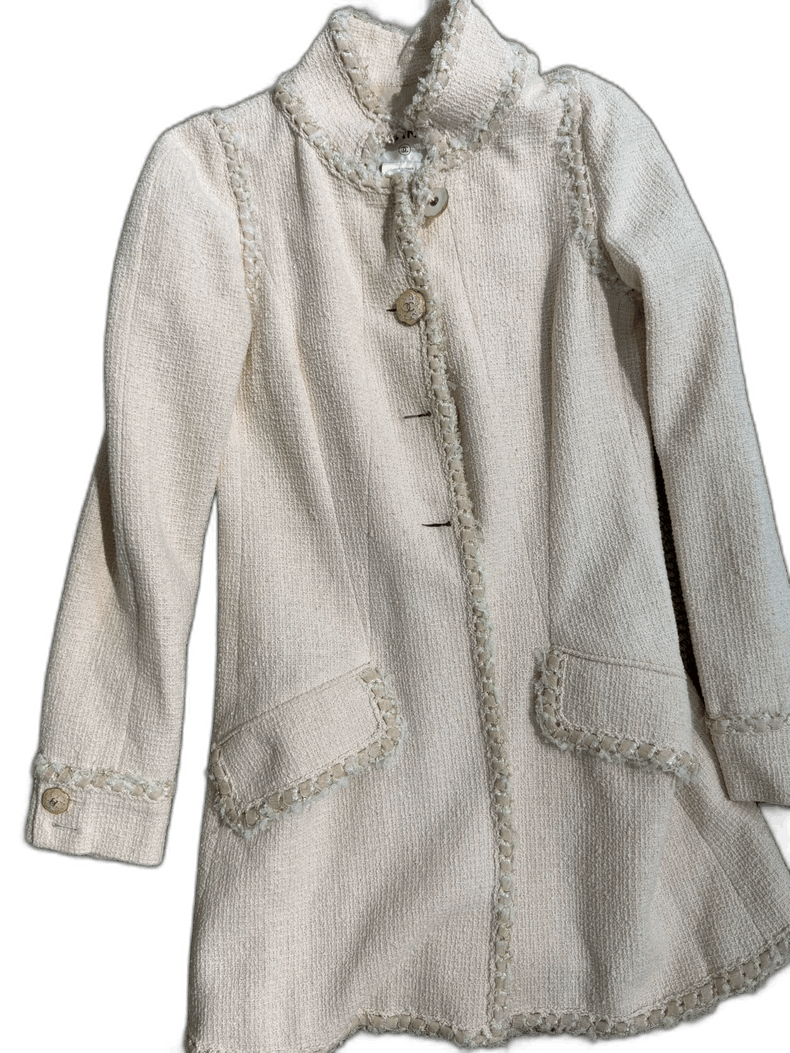Chanel Chanel Classic Pink Jacket with Fringe Design Size S / US 4 / IT 40 - 1 Thumbnail