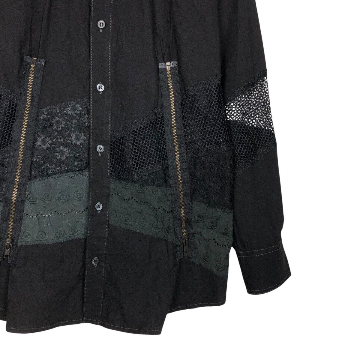 Japanese Brand 📌Punk Design Shirt Jacket Button Algonquins Over Design Size US M / EU 48-50 / 2 - 6 Thumbnail