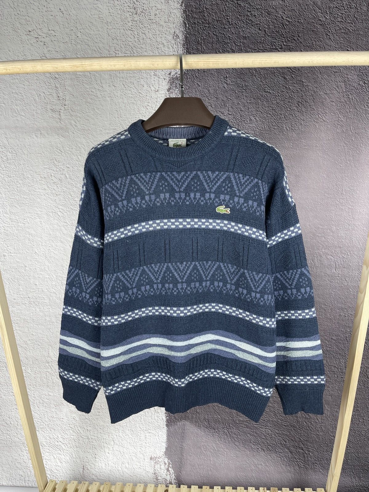 Lacoste Lacoste vintage coogi style made in France cable sweater Size US L / EU 52-54 / 3 - 1 Thumbnail