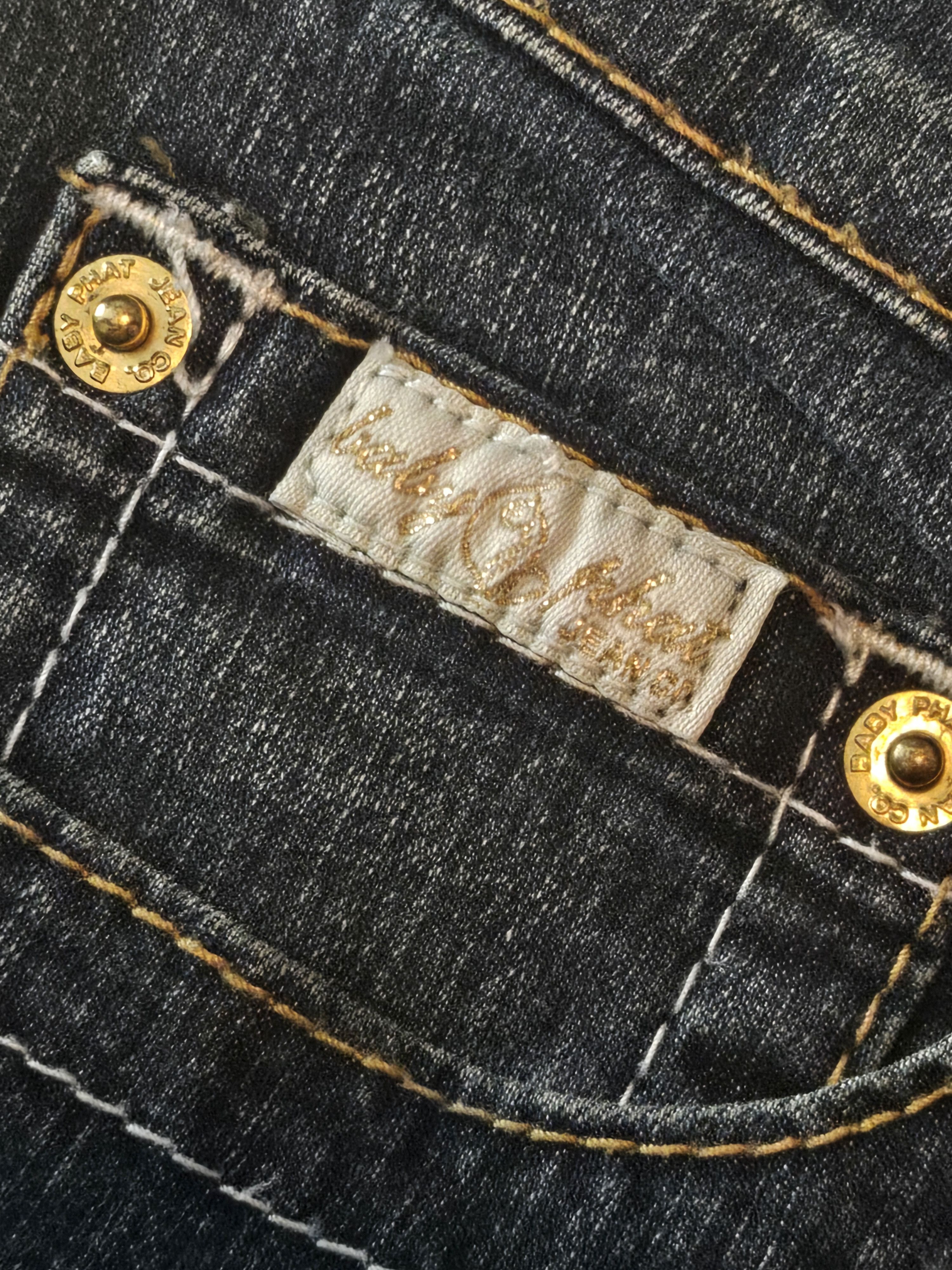 Other Vintage Baby Phat Rhinestone Cat Logo Bootcut Y2K Size 16 Size 38" / US 16 / IT 52 - 8 Thumbnail