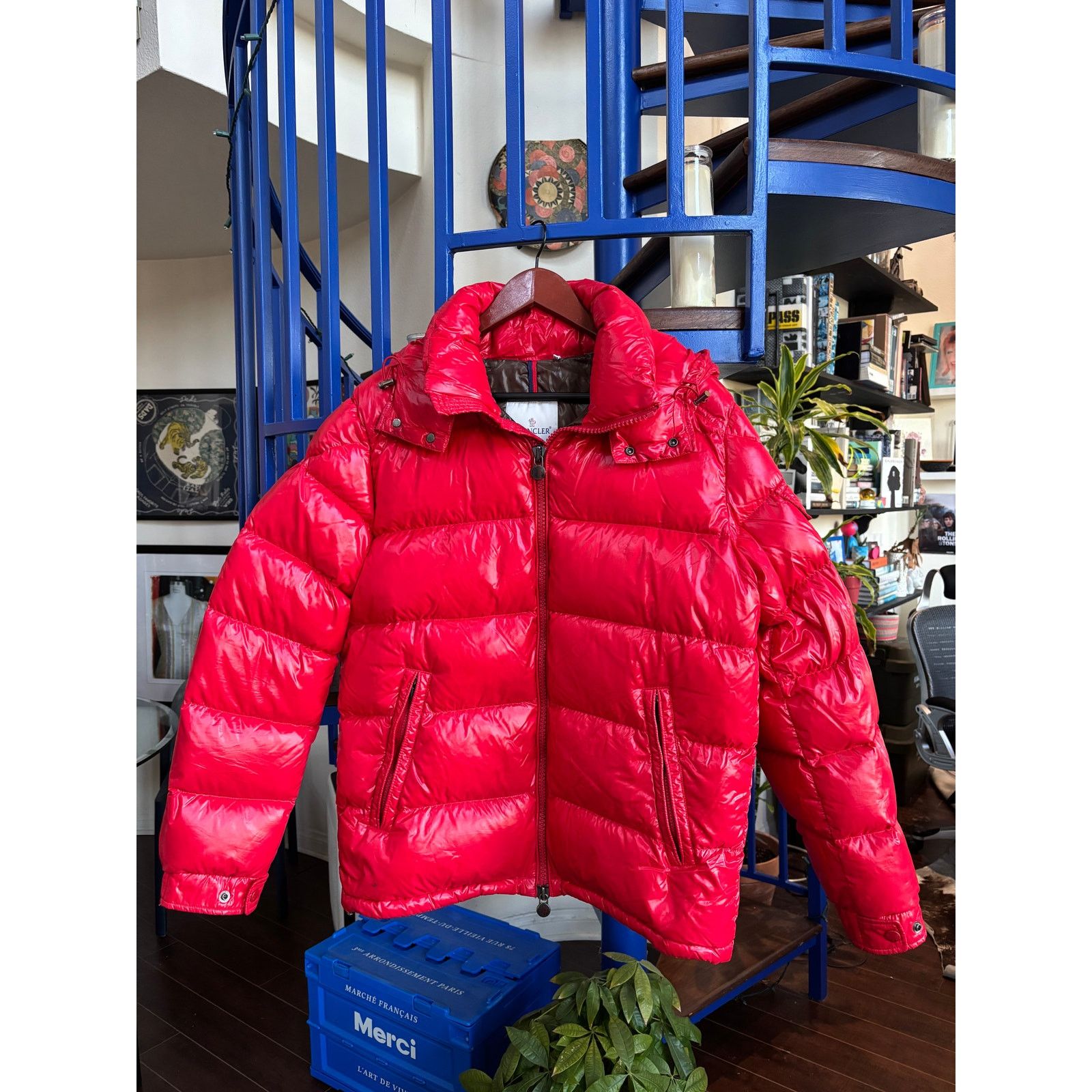 Moncler Moncler Red Maya Down Puffer Jacket Size XL, 4 Size US XL / EU 56 / 4 - 1 Thumbnail